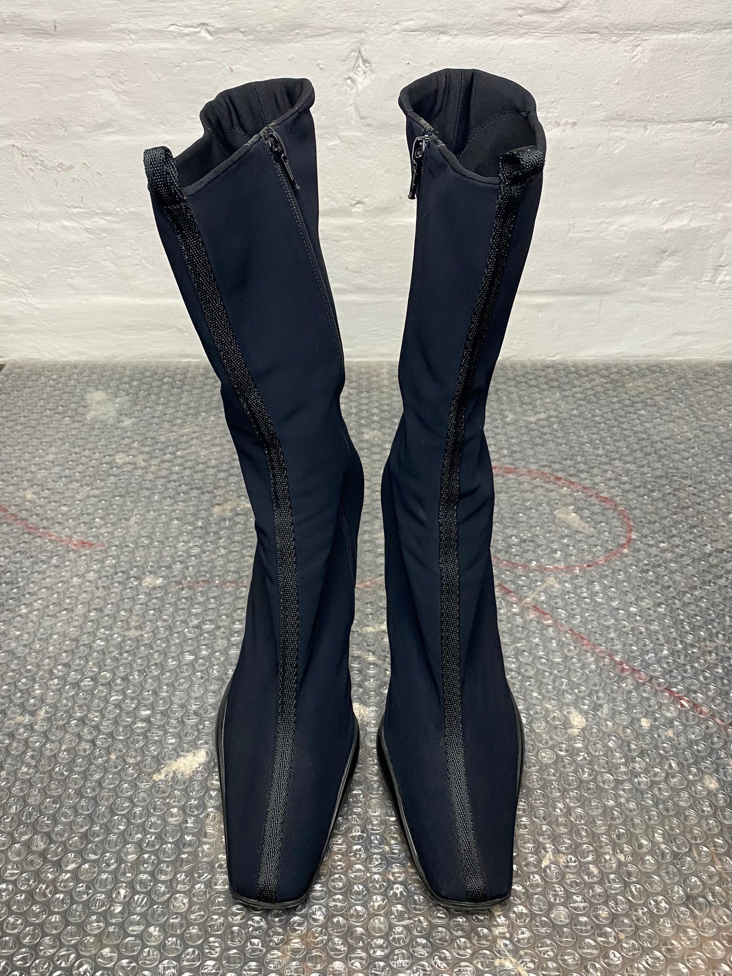 FW 99 Prada Heeled Boots