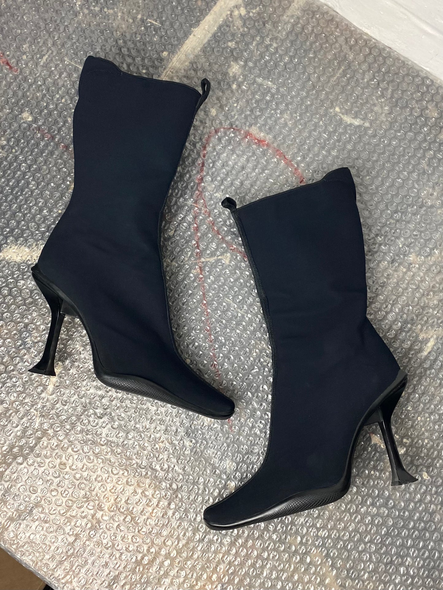 FW 99 Prada Heeled Boots