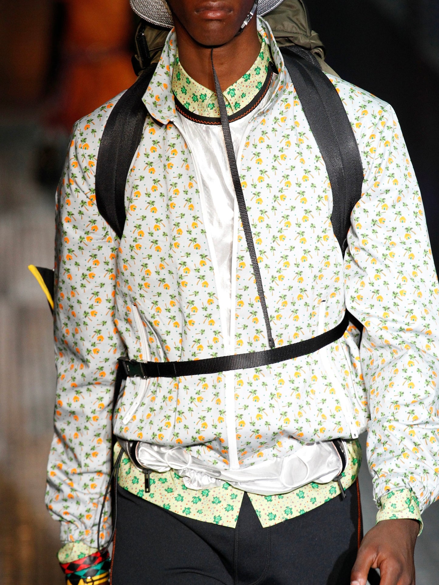 SS 17 Prada Palm Tree Neoprene Set