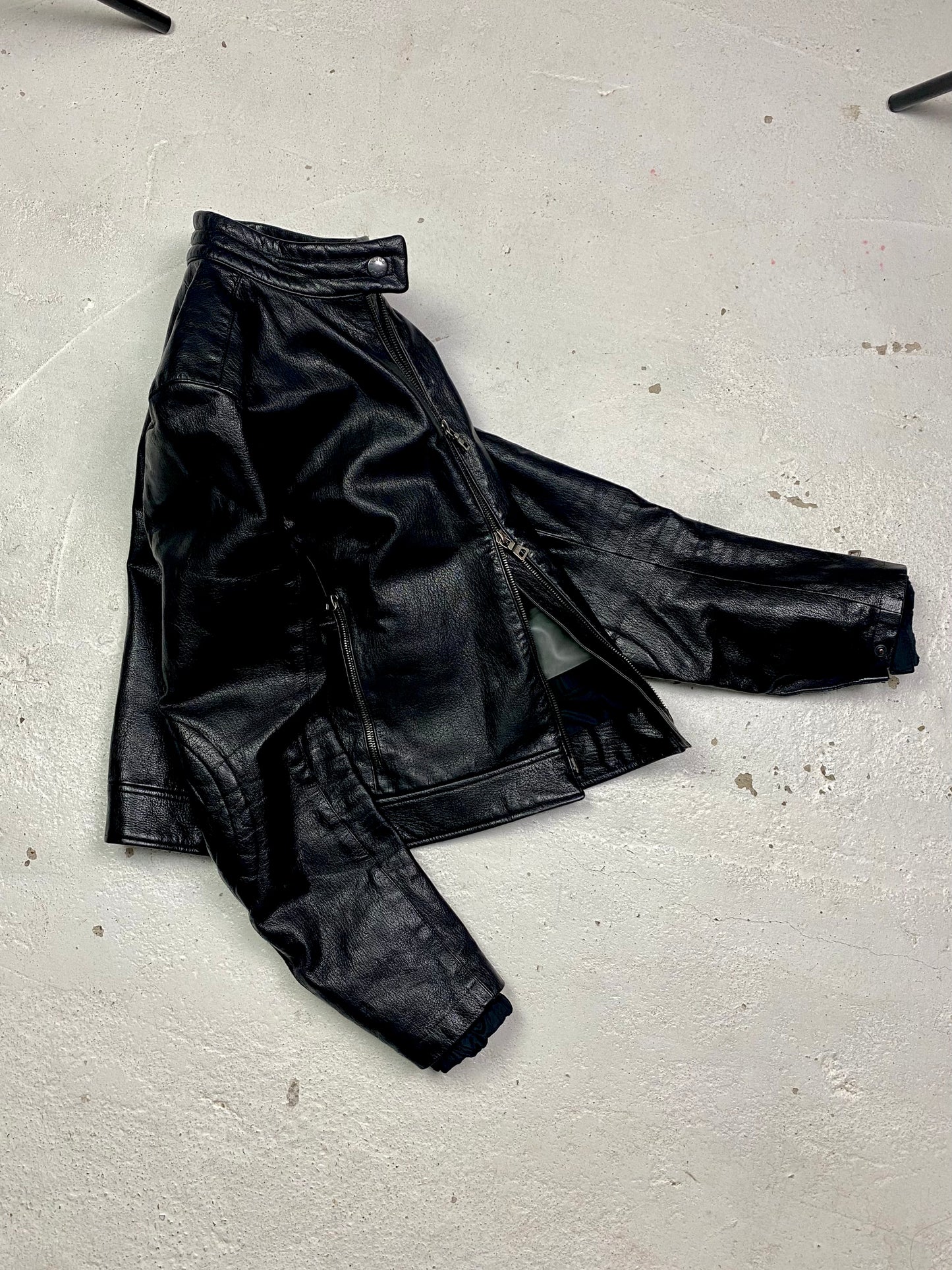 SS 01 Prada Sport Leather Moto Jacket