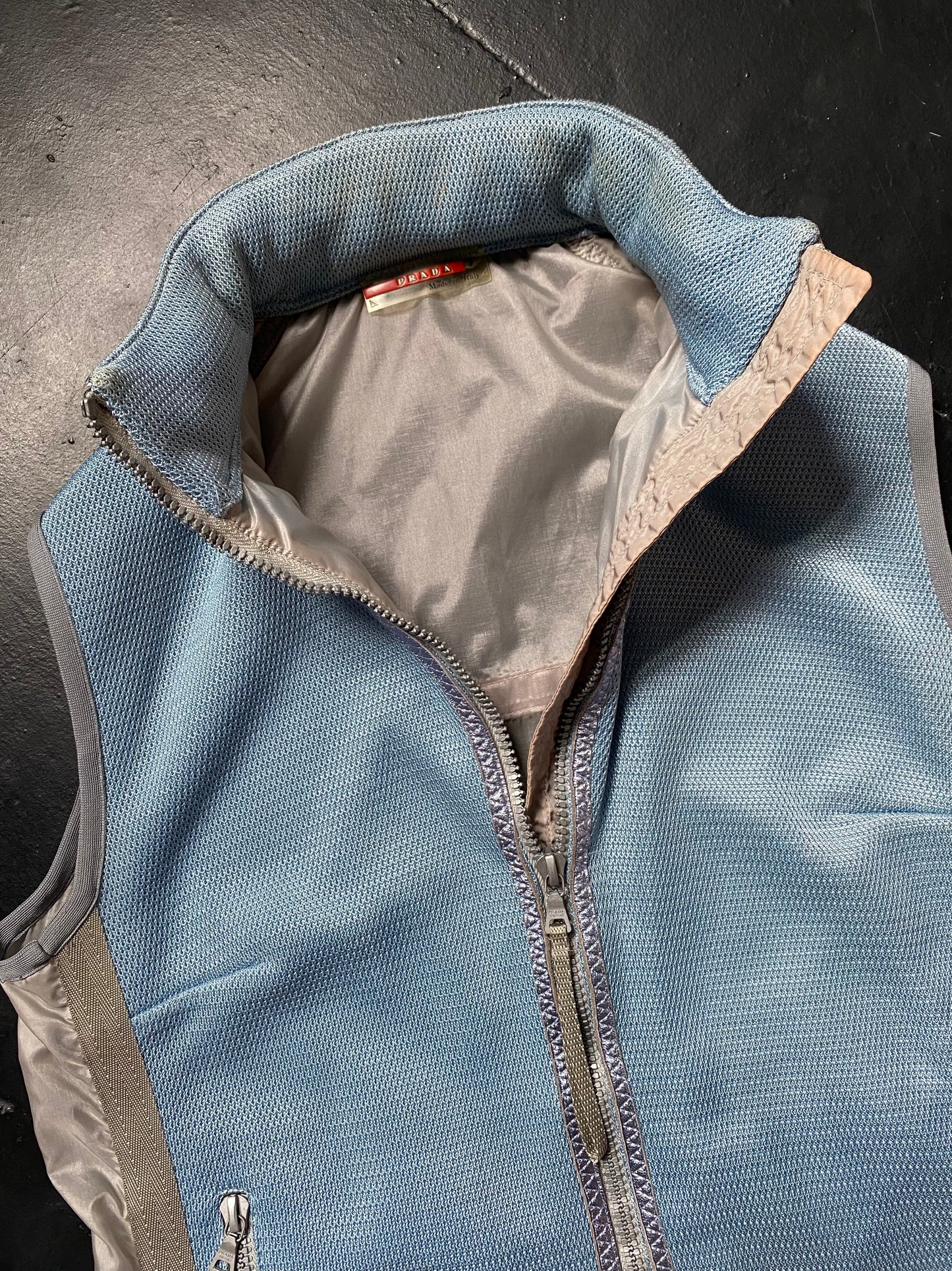 SS 00 Prada Sport Convertible Mesh Vest