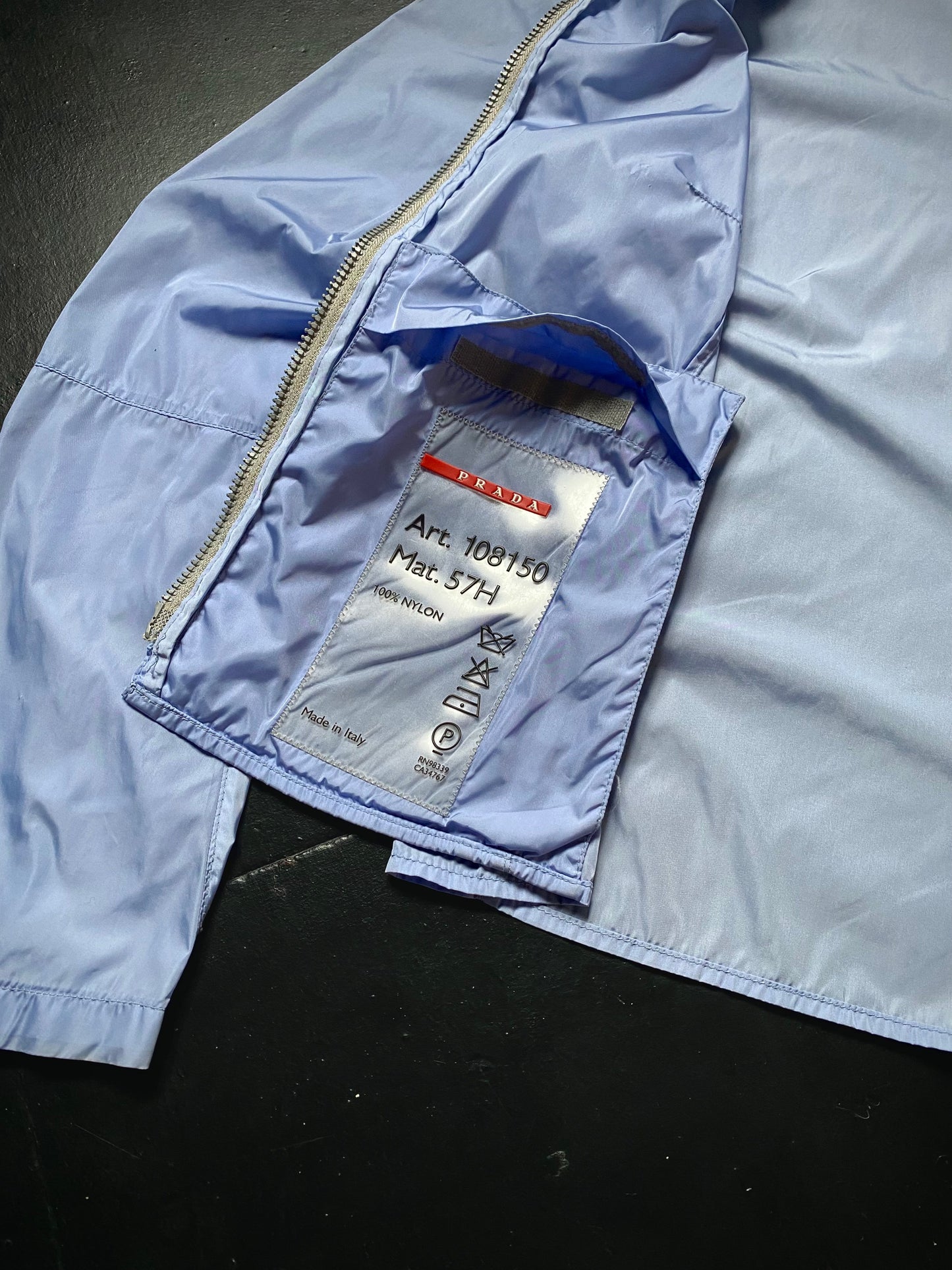 SS 00 Prada Sport Nylon Moto Jacket