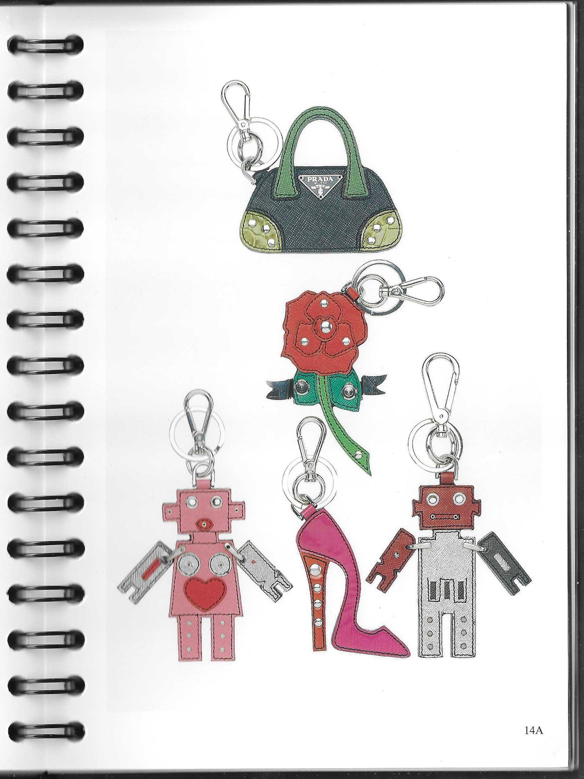 FW 04 Prada Rose Keychain
