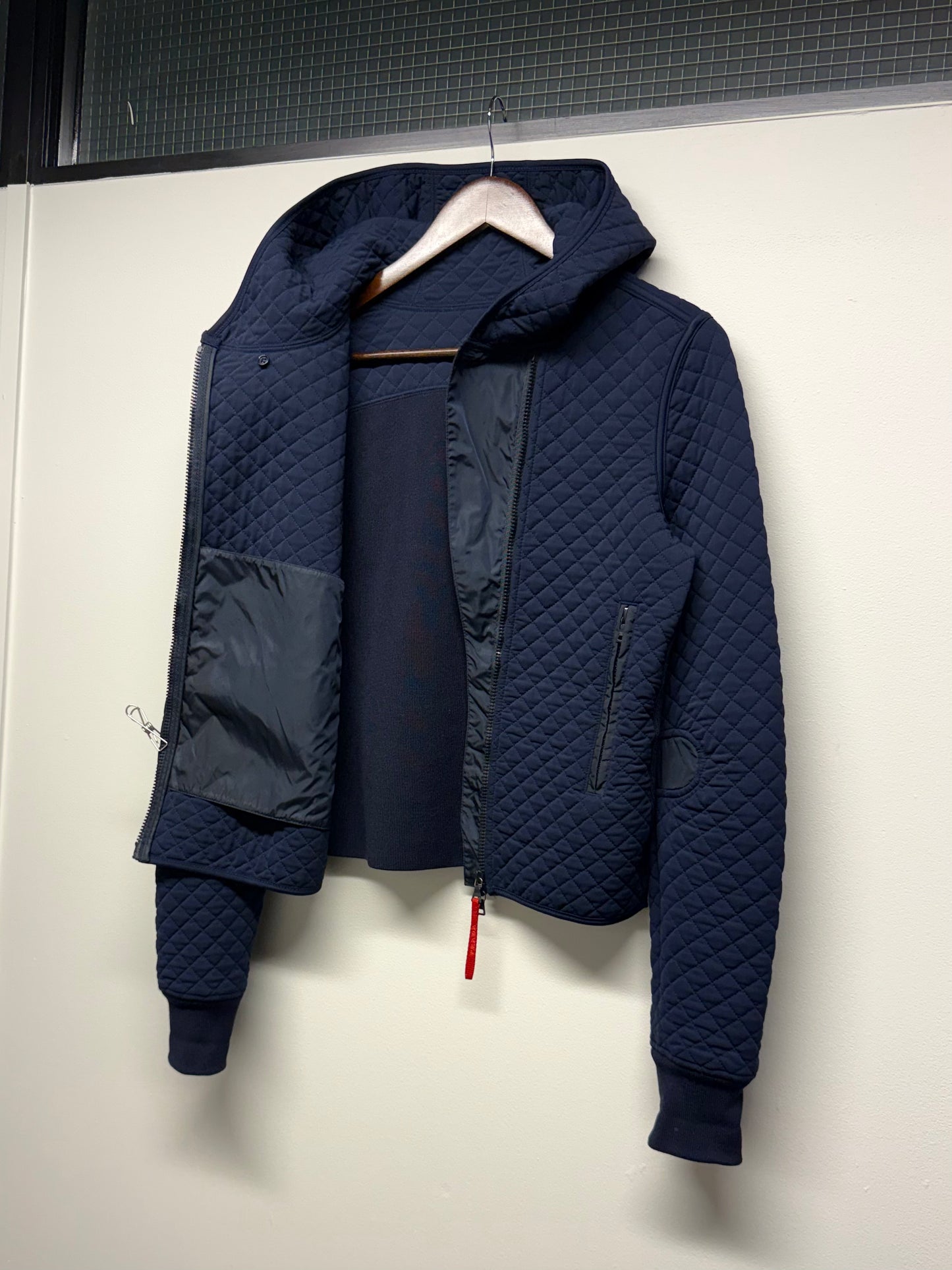 Prada Sport Quilted Hooded Jacket