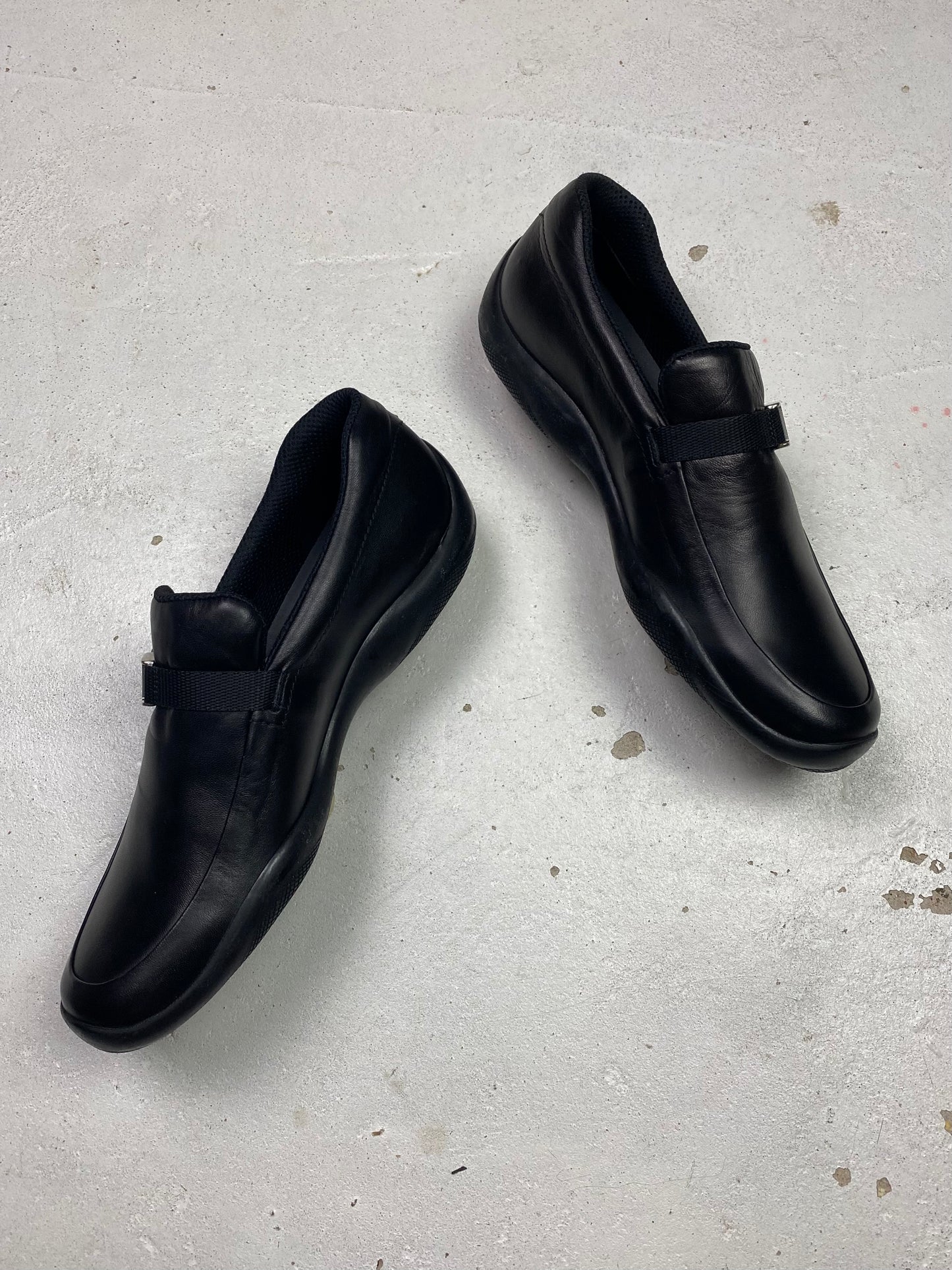 Prada Sport Leather Loafers