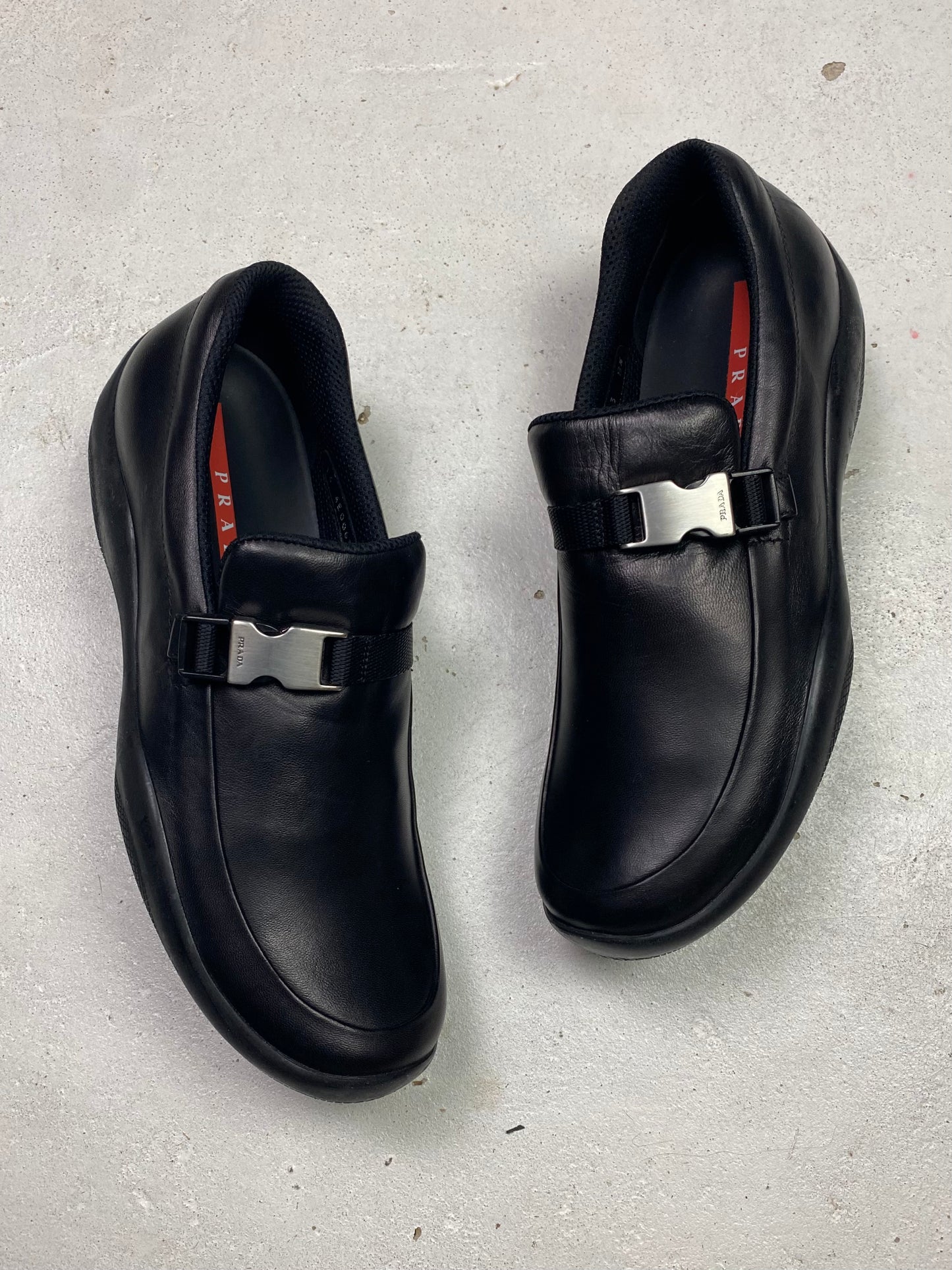 Prada Sport Leather Loafers