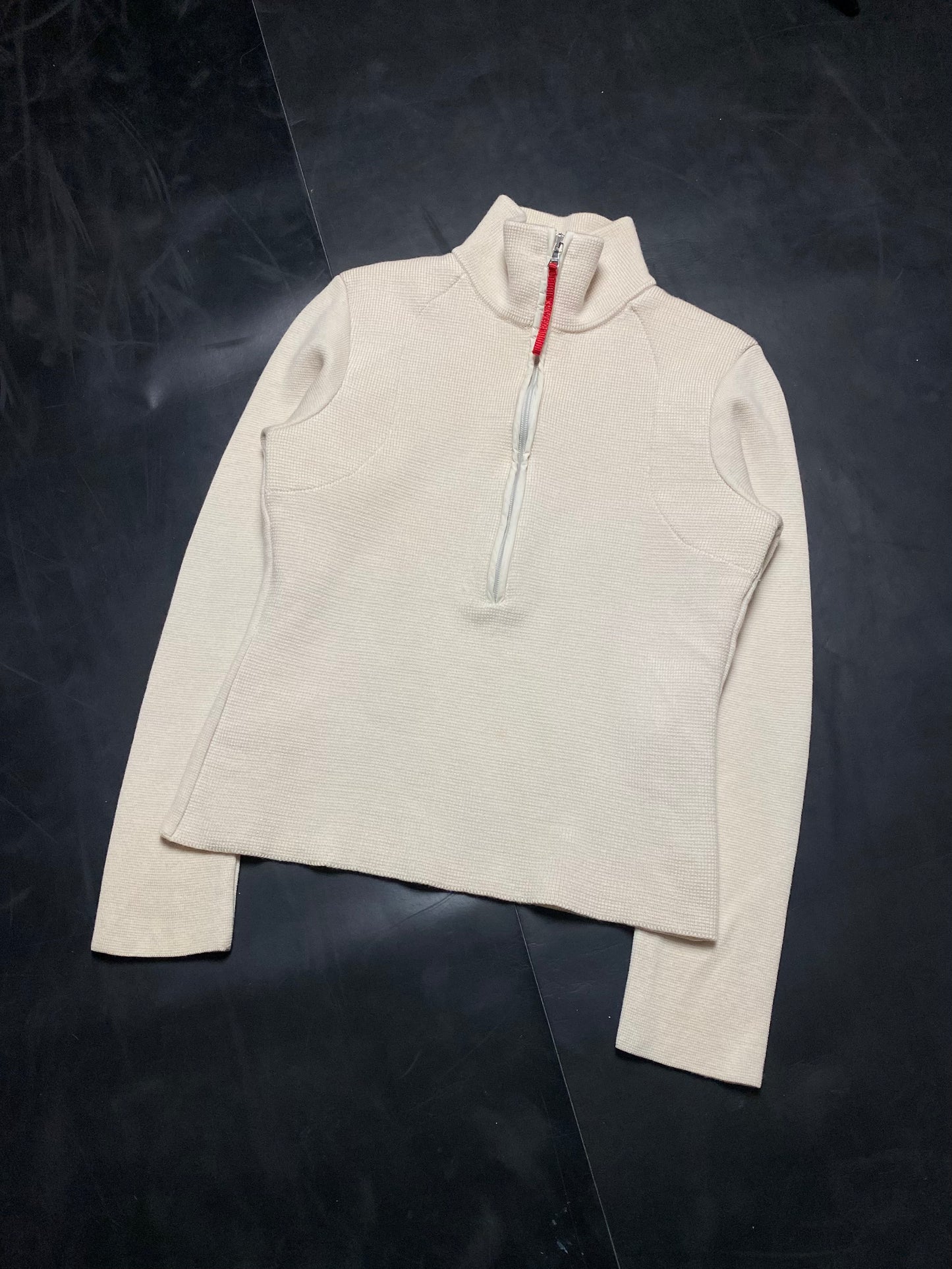 Prada Sport Panelled Half Zip Knit