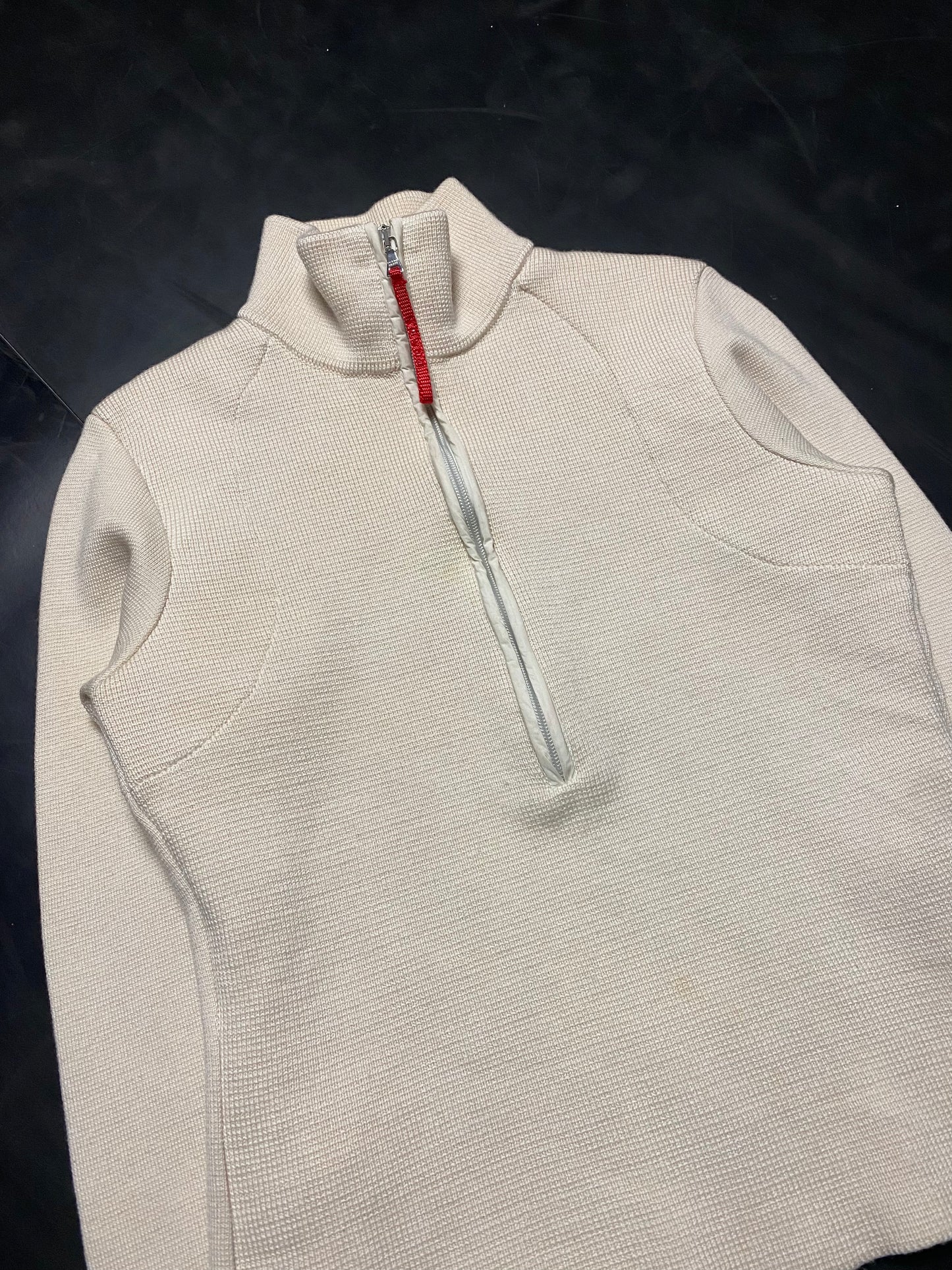 Prada Sport Panelled Half Zip Knit