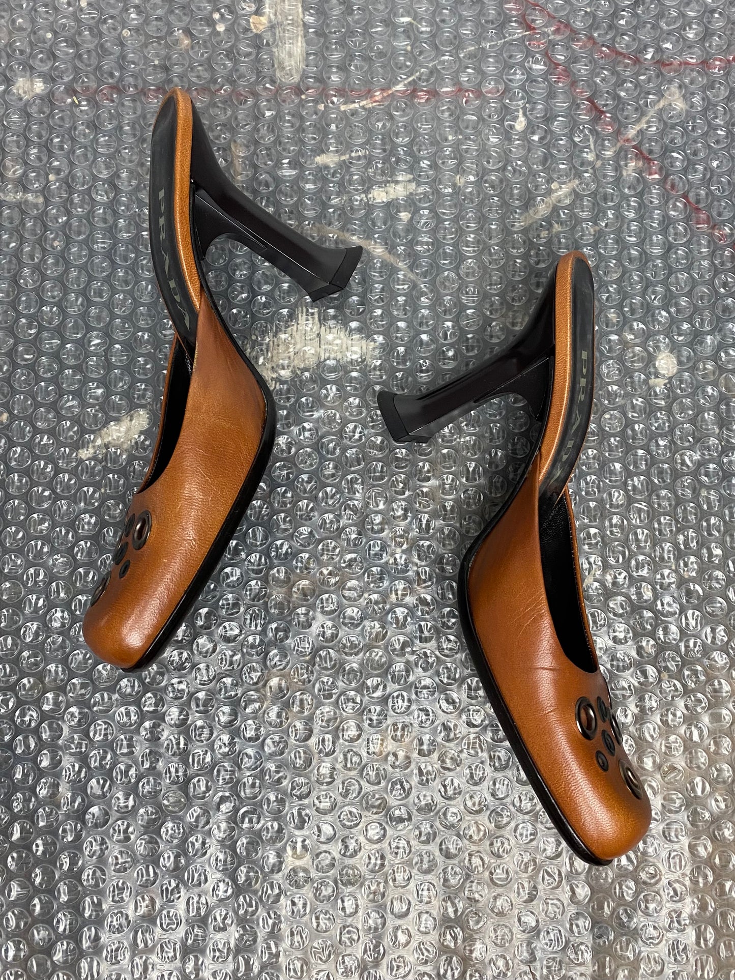 FW 99 Prada Studded Leather Heels