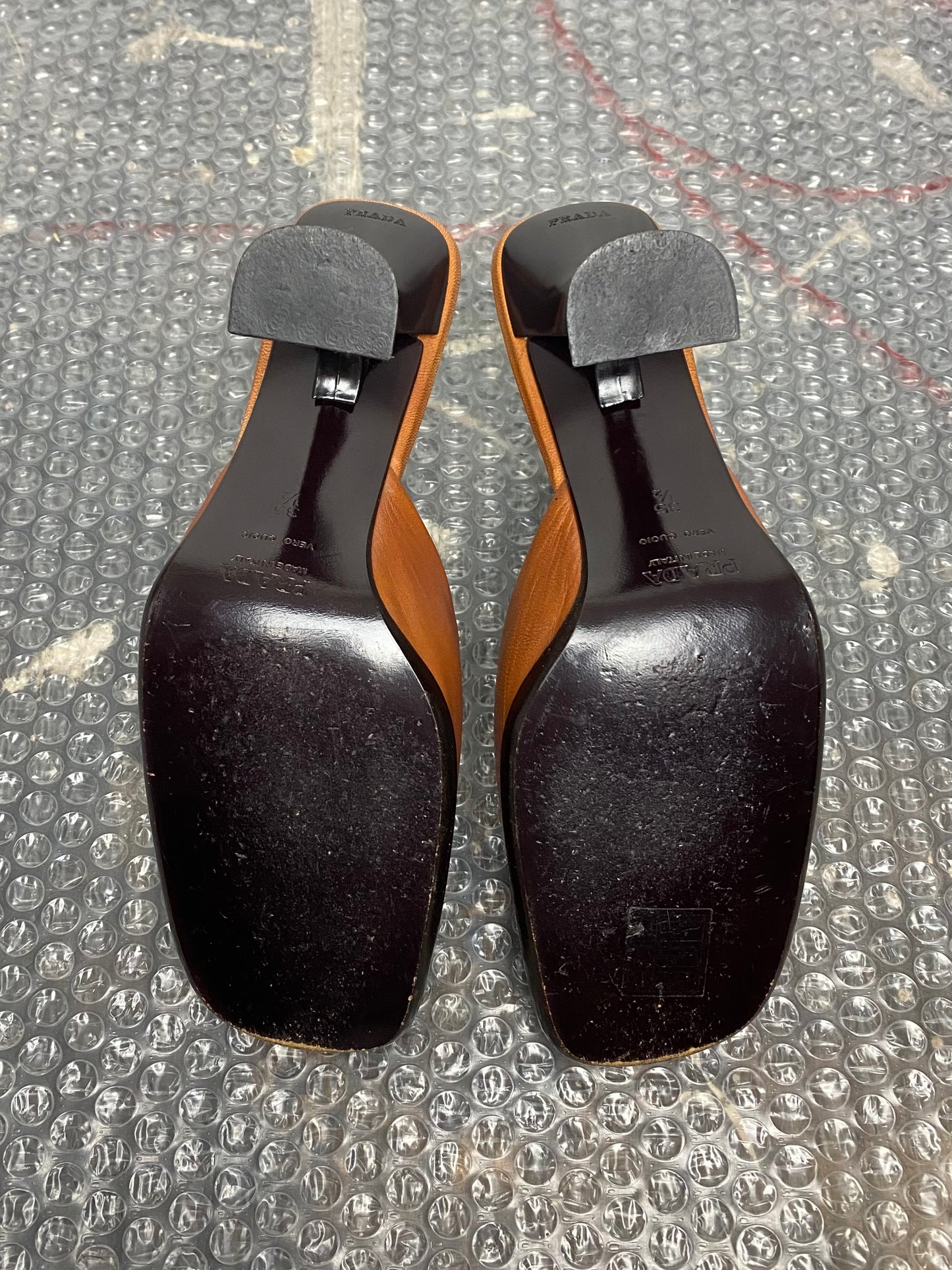 FW 99 Prada Studded Leather Heels