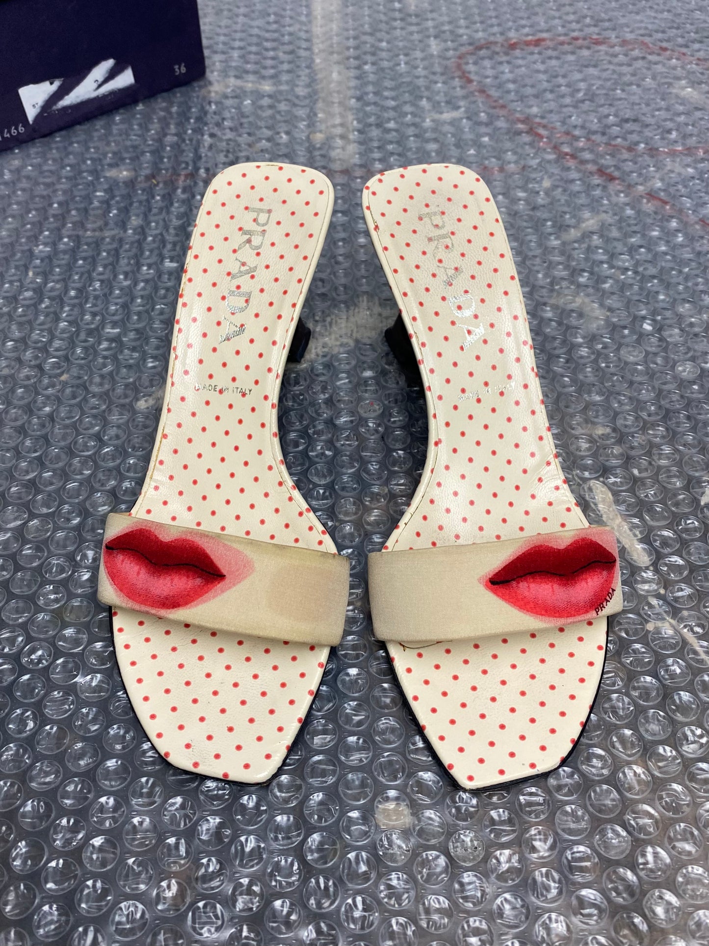 SS 00 Prada Lips Mules