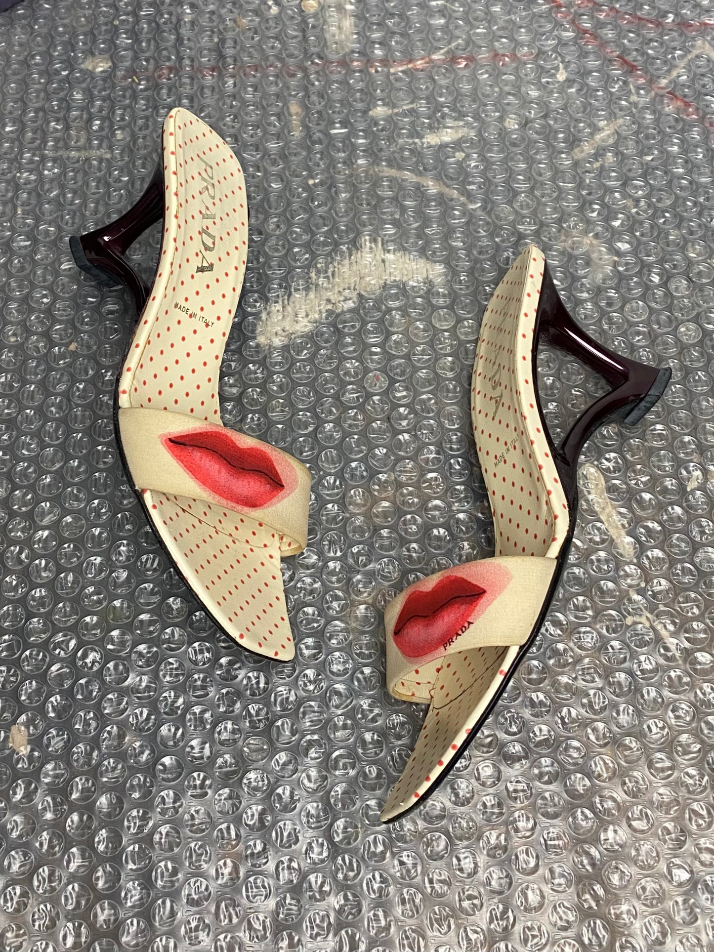 SS 00 Prada Lips Mules