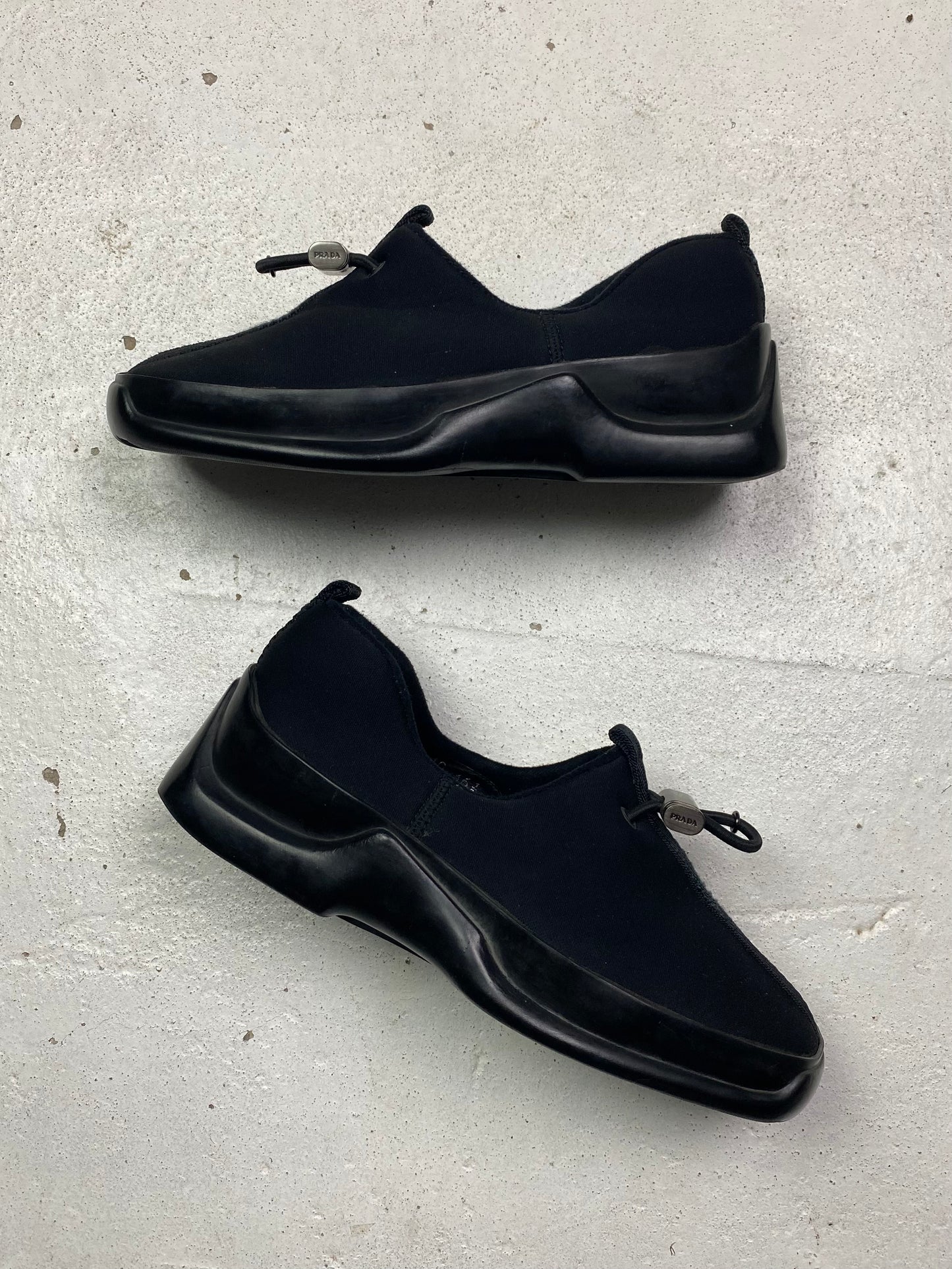 FW 99 Prada Sport Neoprene Slip-On Trainers