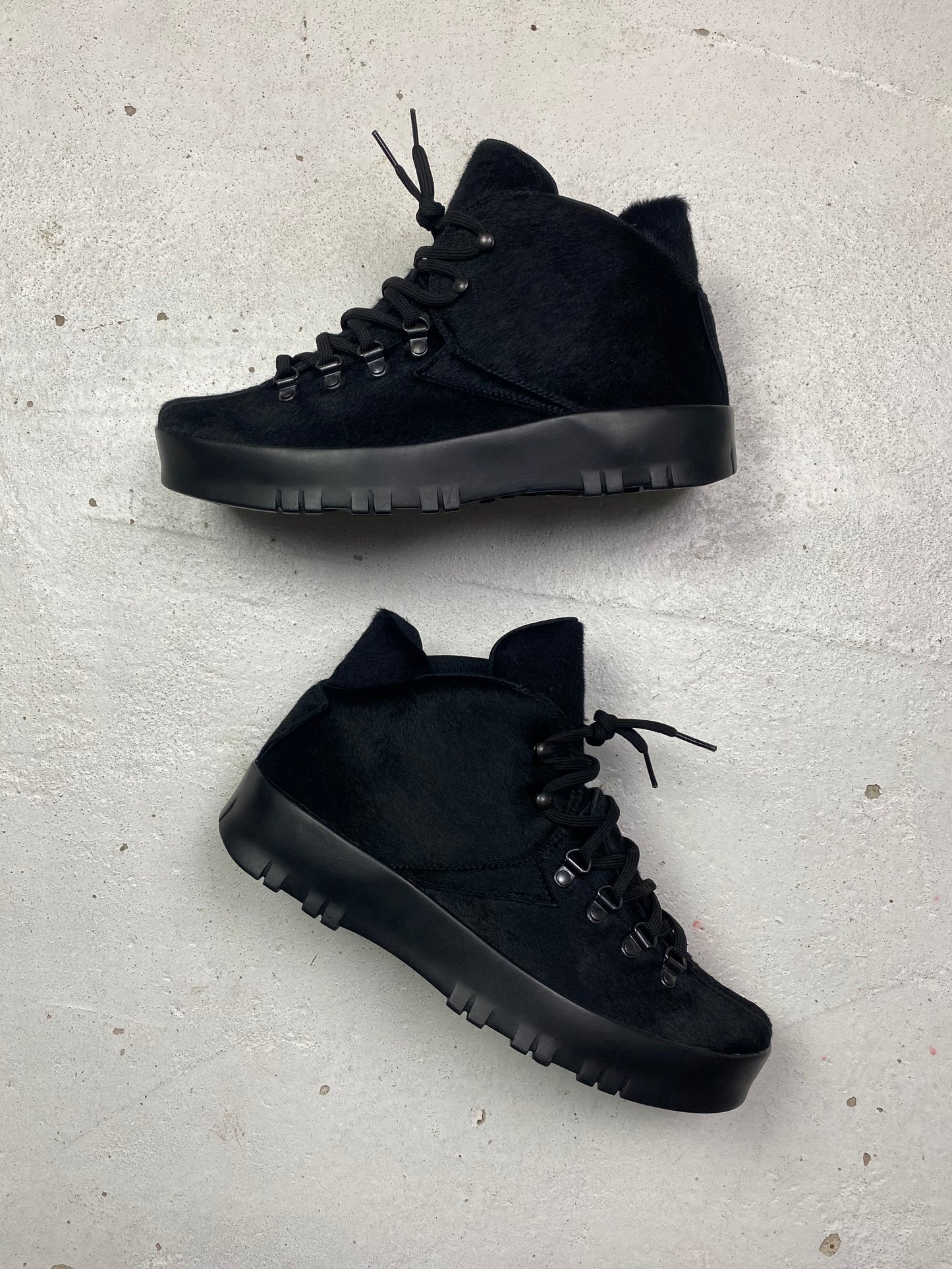 Prada Sport Pony Hair Hiking Boots