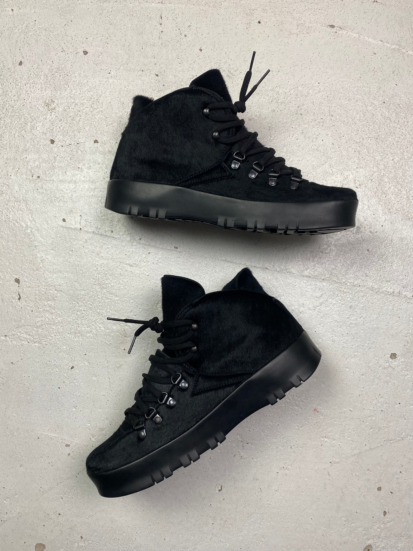 Prada Sport Pony Hair Hiking Boots