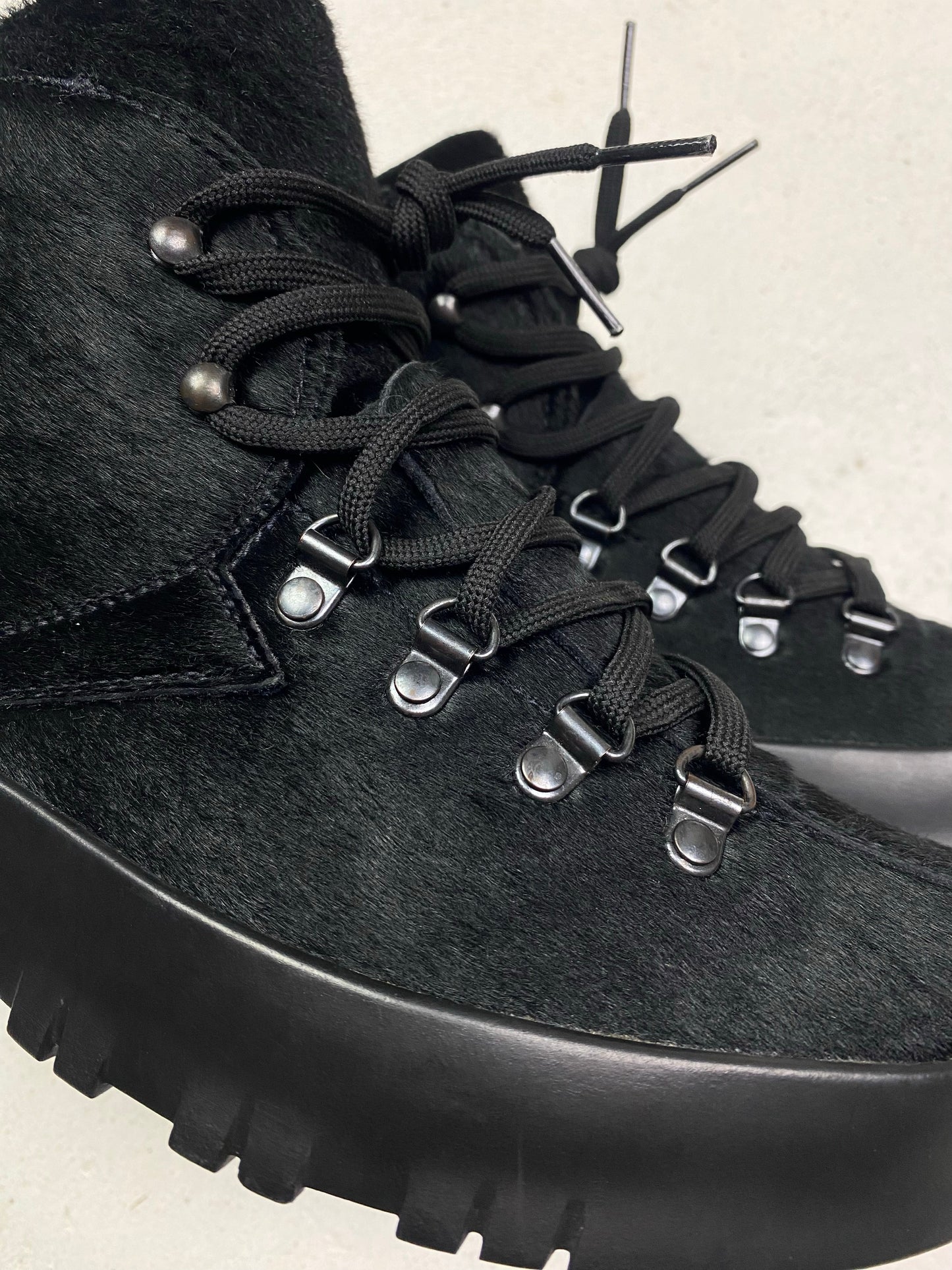 Prada Sport Pony Hair Hiking Boots