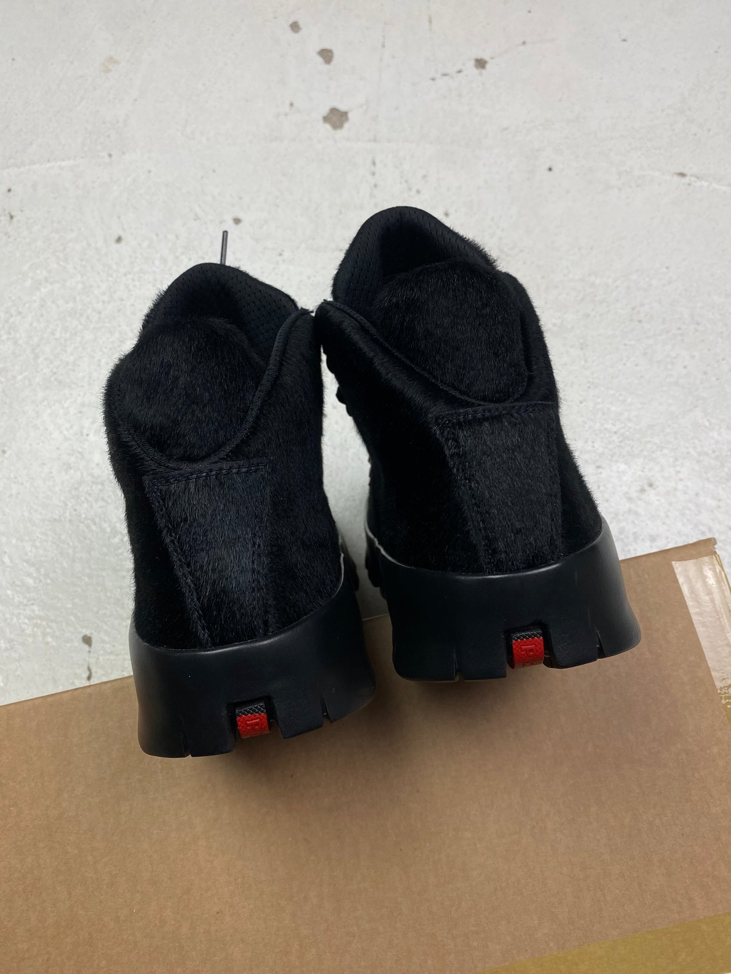 Prada Sport Pony Hair Hiking Boots