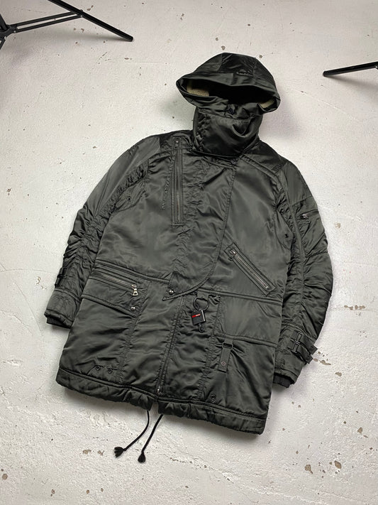 Prada Sport Shearling Lined Hood Parka