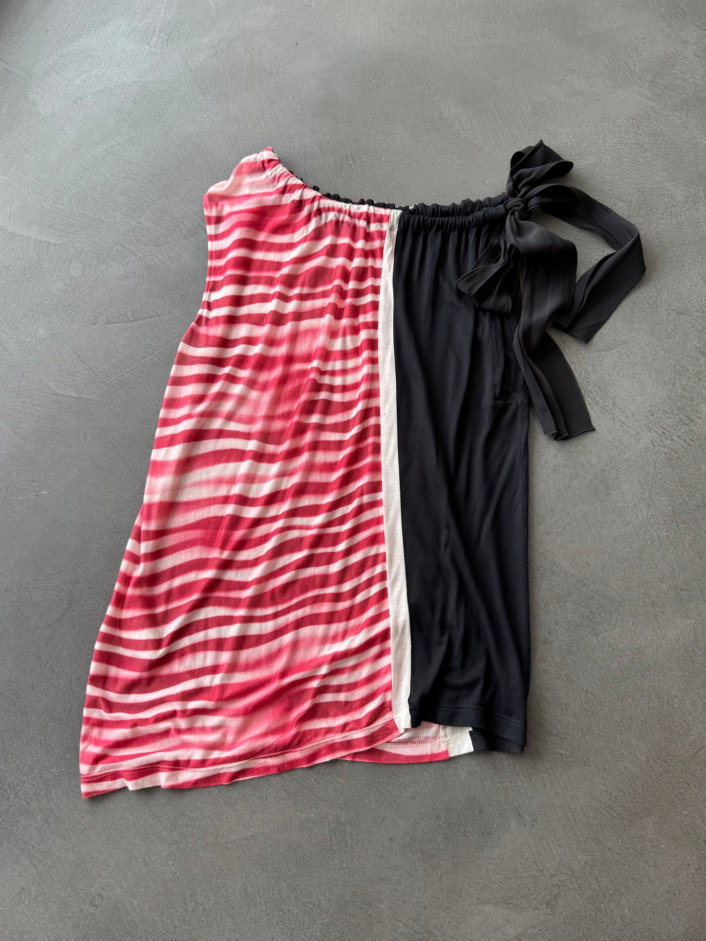 SS 09 Prada Asymmetrical Silk Blend Vest