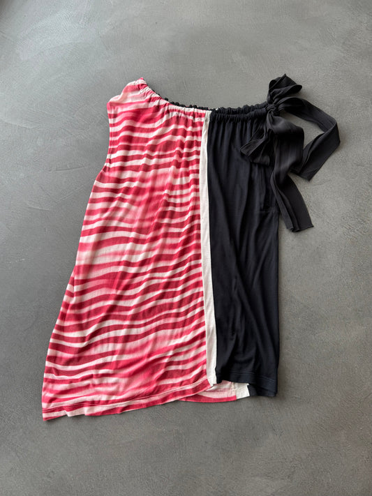 SS 09 Prada Asymmetrical Silk Blend Vest