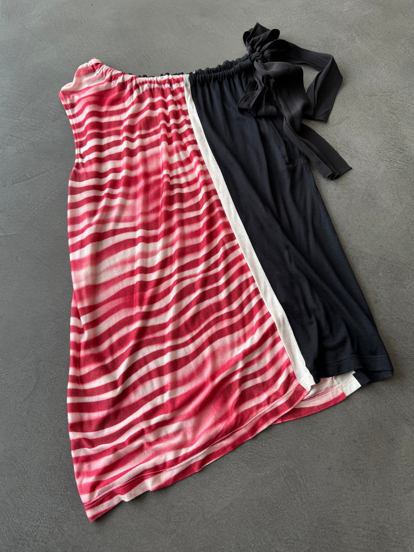 SS 09 Prada Asymmetrical Silk Blend Vest