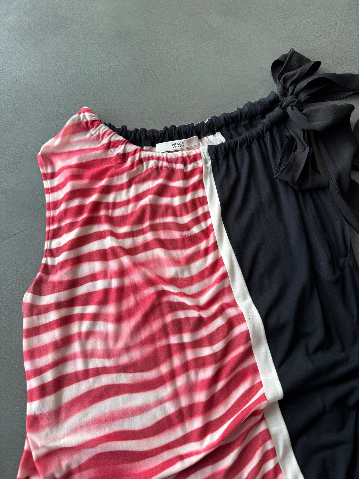 SS 09 Prada Asymmetrical Silk Blend Vest