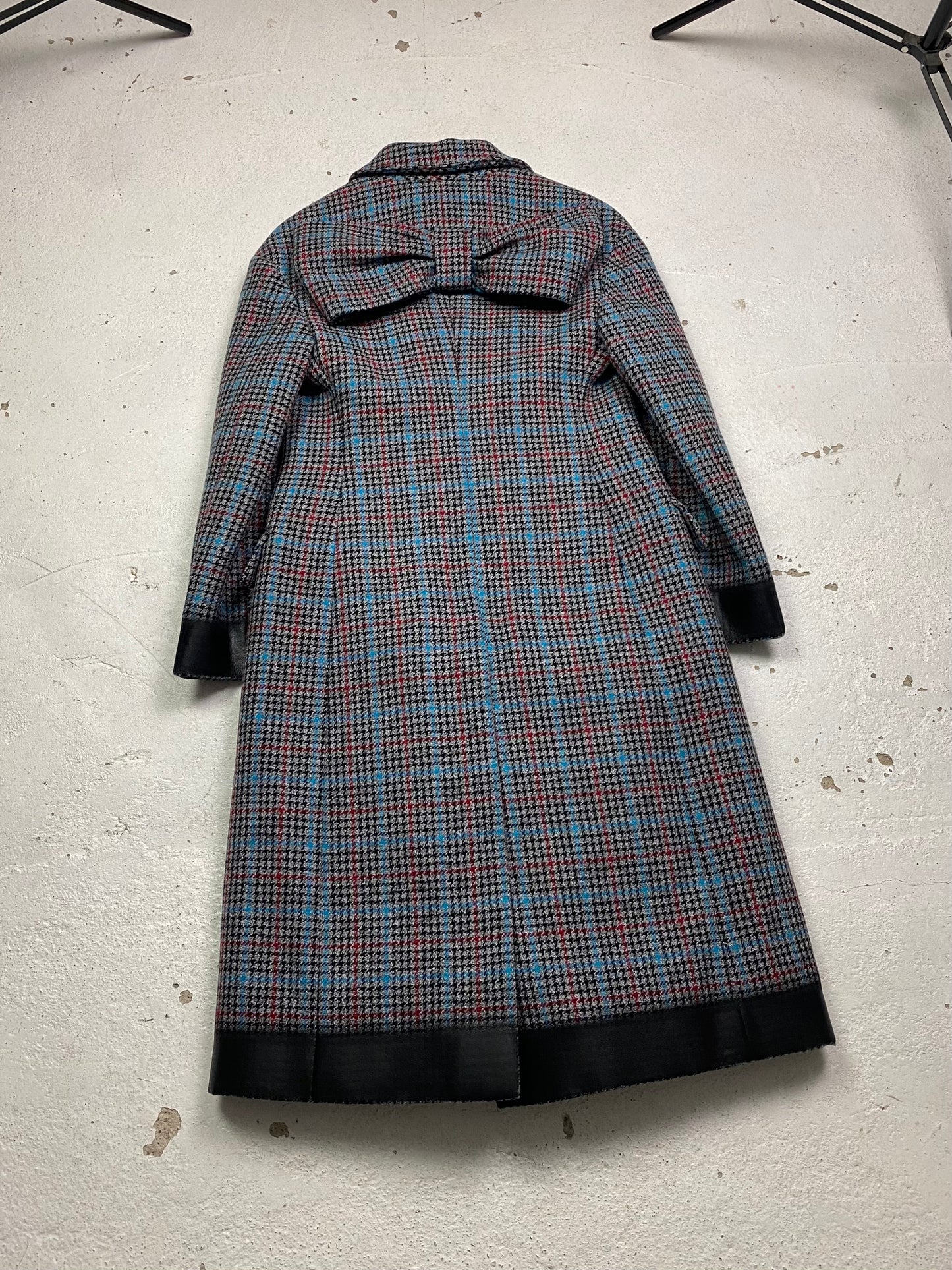 FW 18 Prada Wool Houndstooth Coat - Main Image