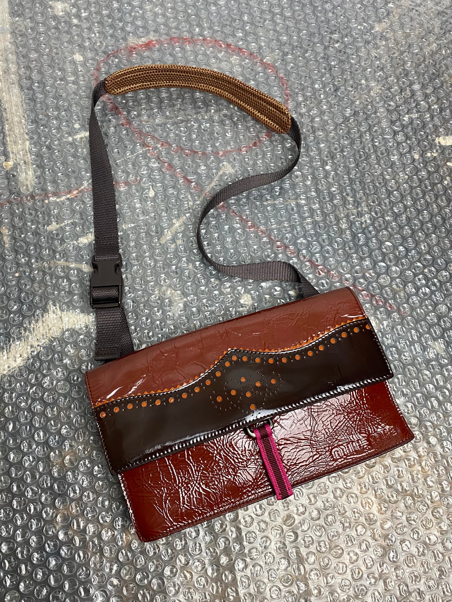 FW 99 Miu Miu Patent Shoulder Bag