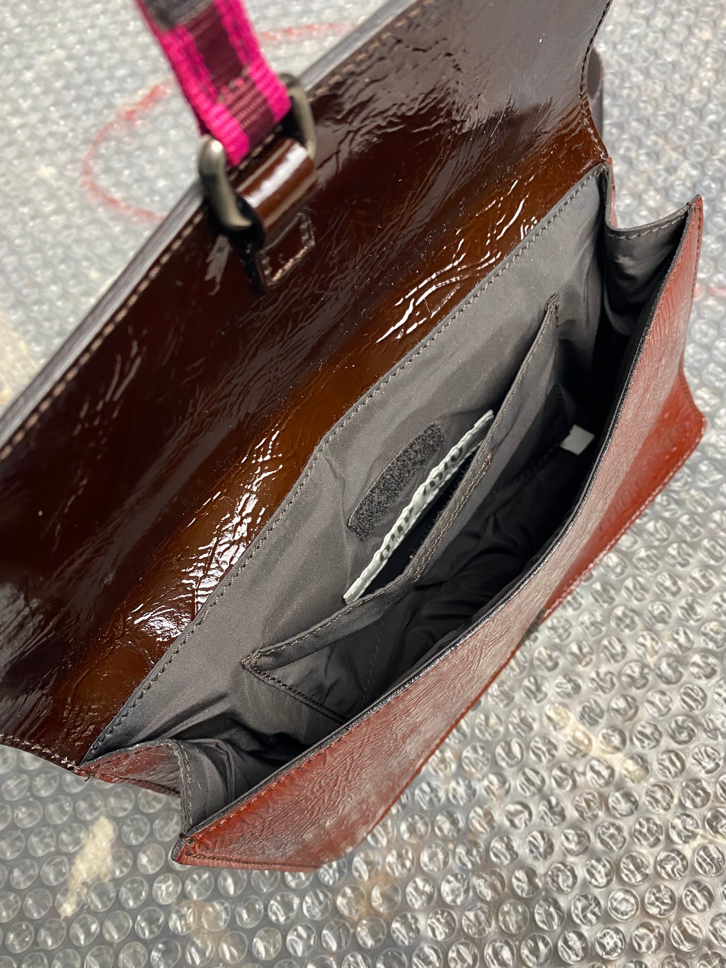 FW 99 Miu Miu Patent Shoulder Bag