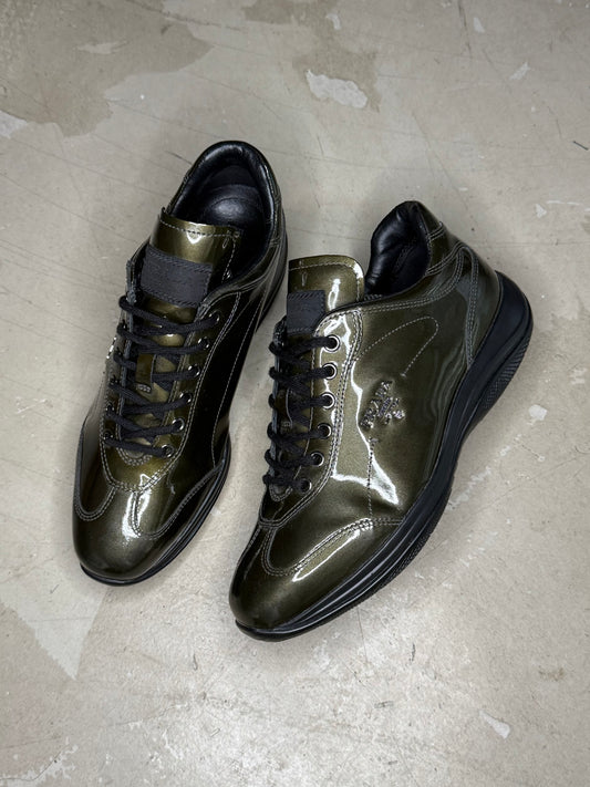 Prada Linea Rossa Patent Leather Trainers