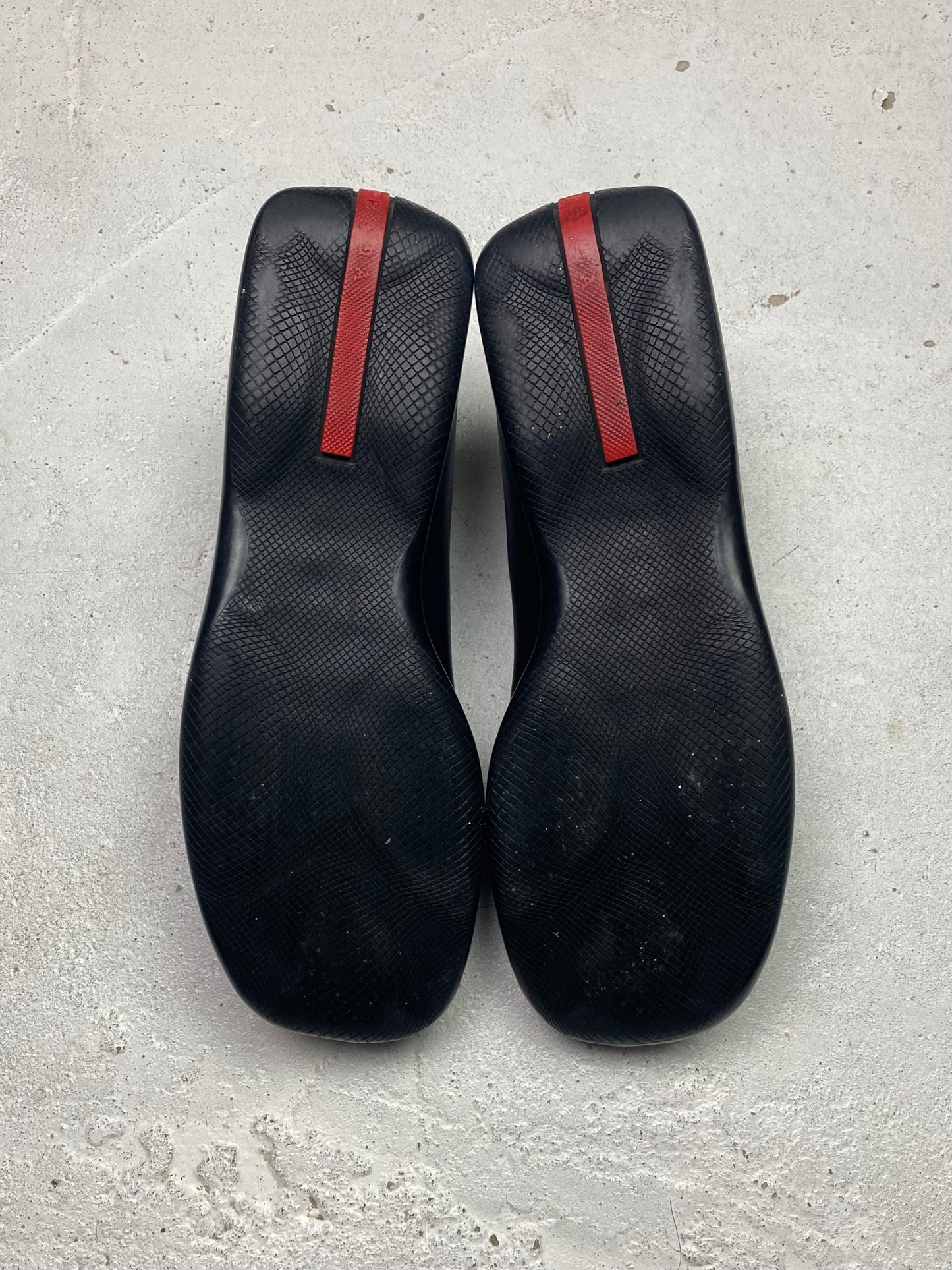 Prada Sport Leather & Mesh Mules