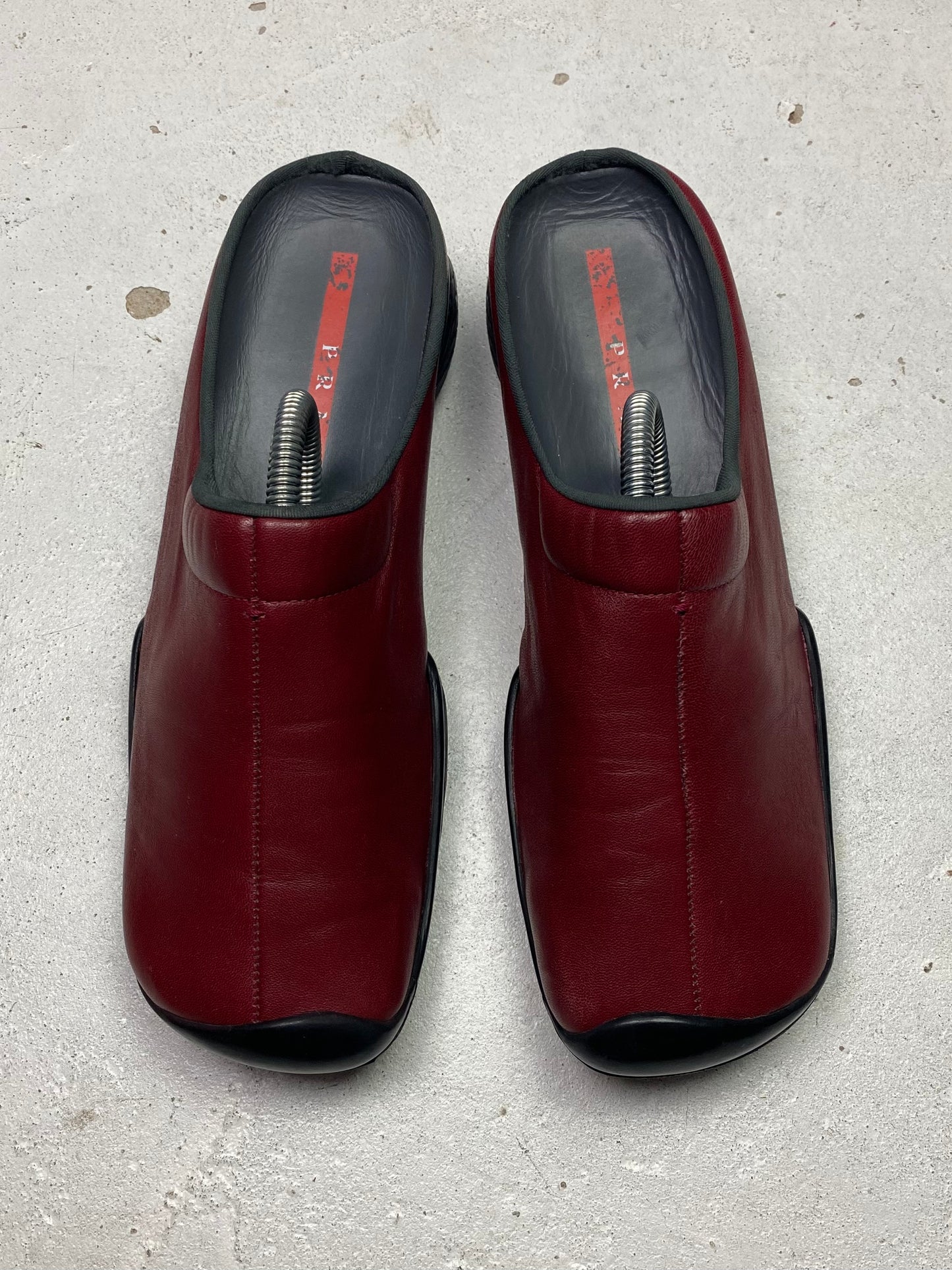 Prada Sport Leather Mules