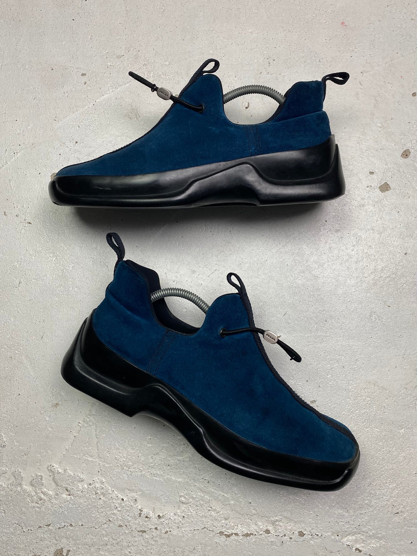 FW 99 Prada Sport Suede Low Ankle Boots