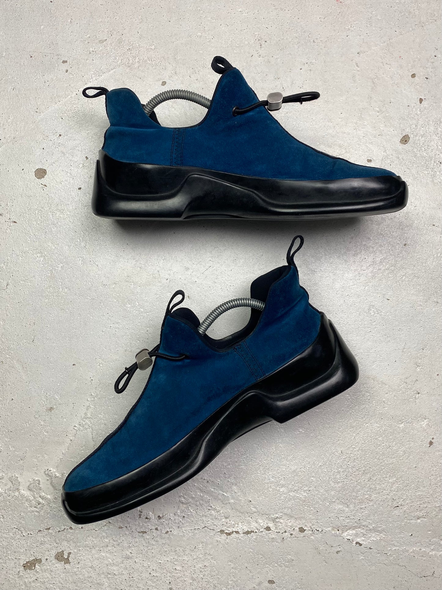 FW 99 Prada Sport Suede Low Ankle Boots