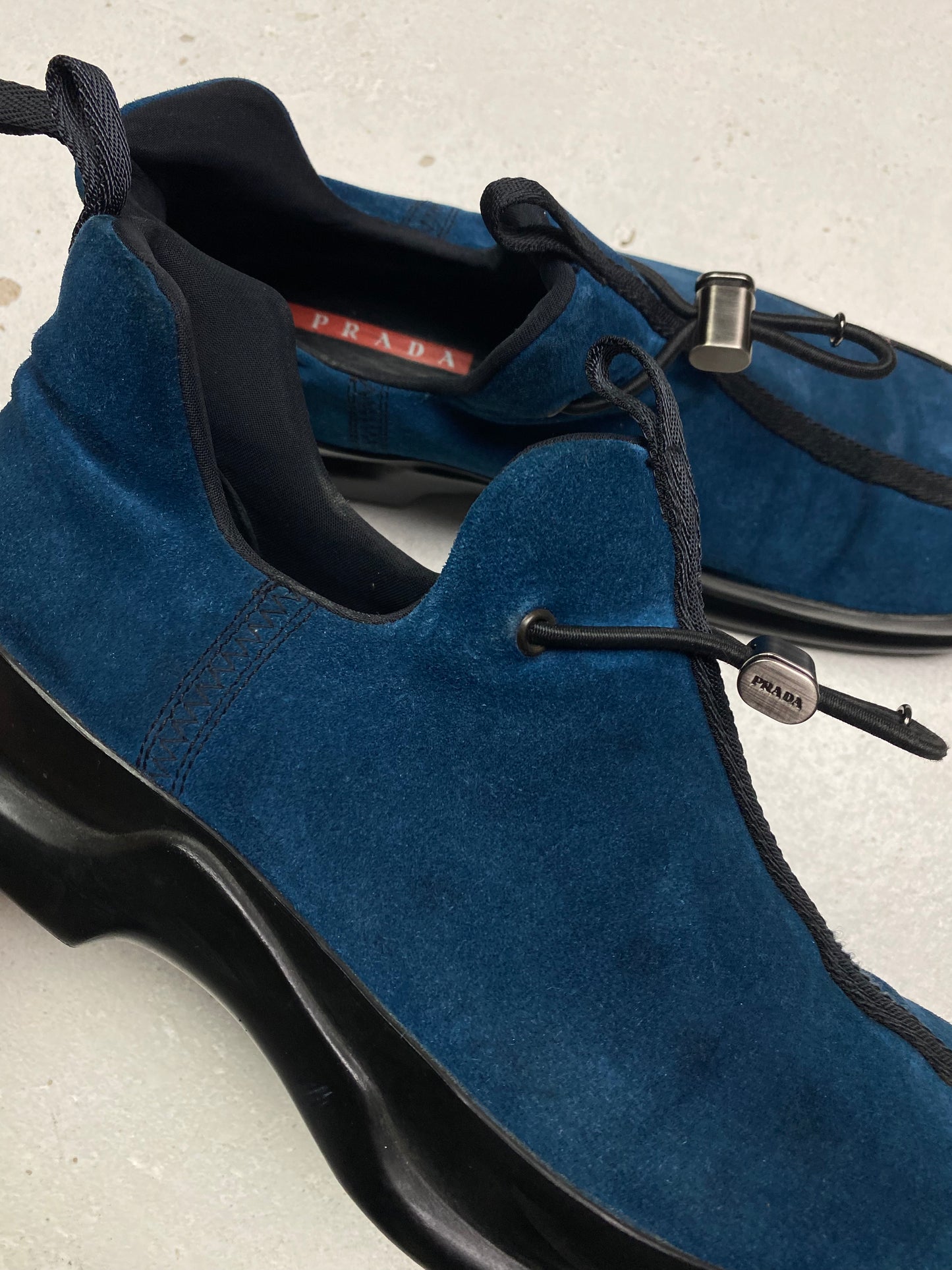 FW 99 Prada Sport Suede Low Ankle Boots