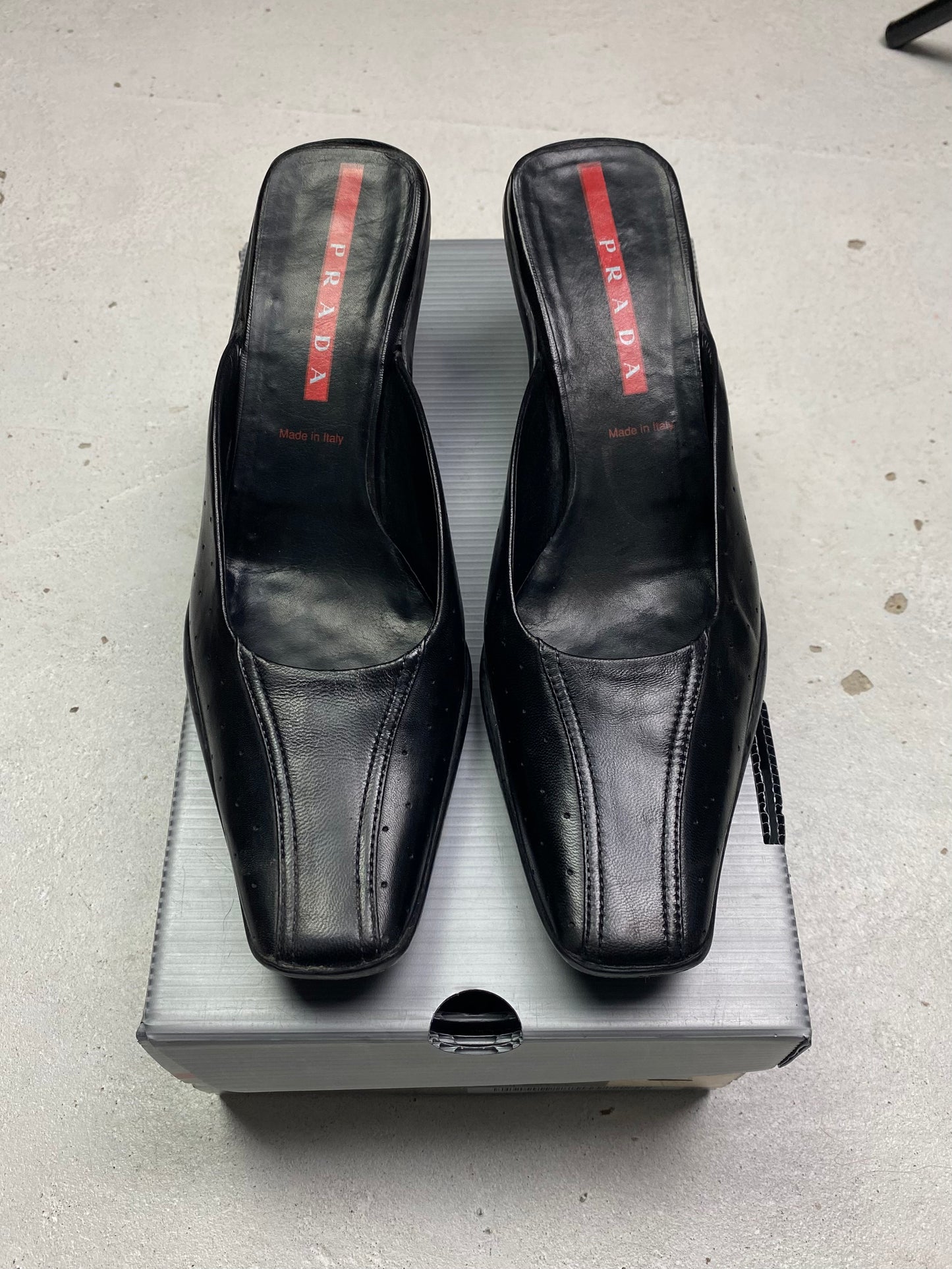 Prada Sport Leather Mules