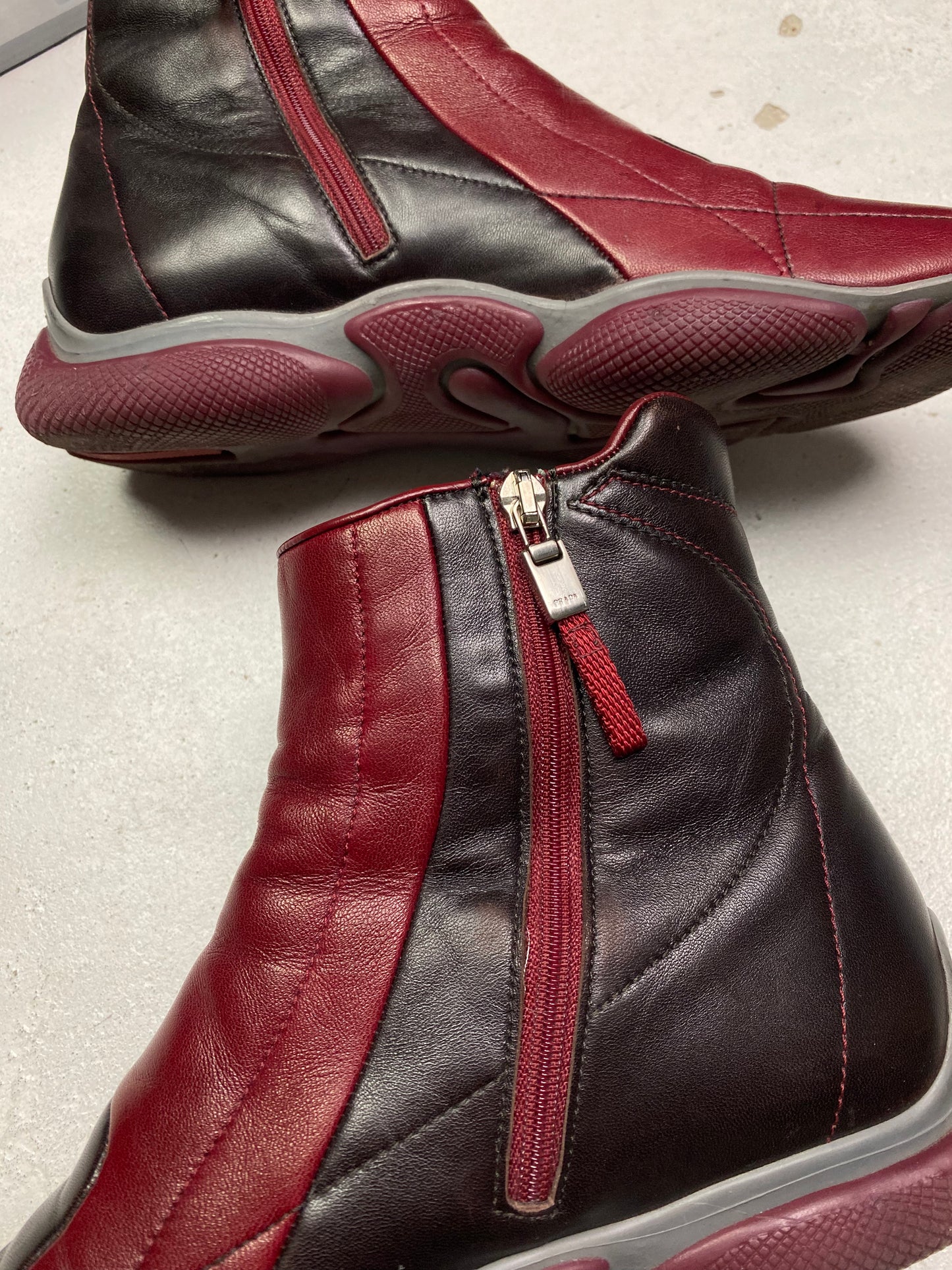 Prada sport suede boots hot sale