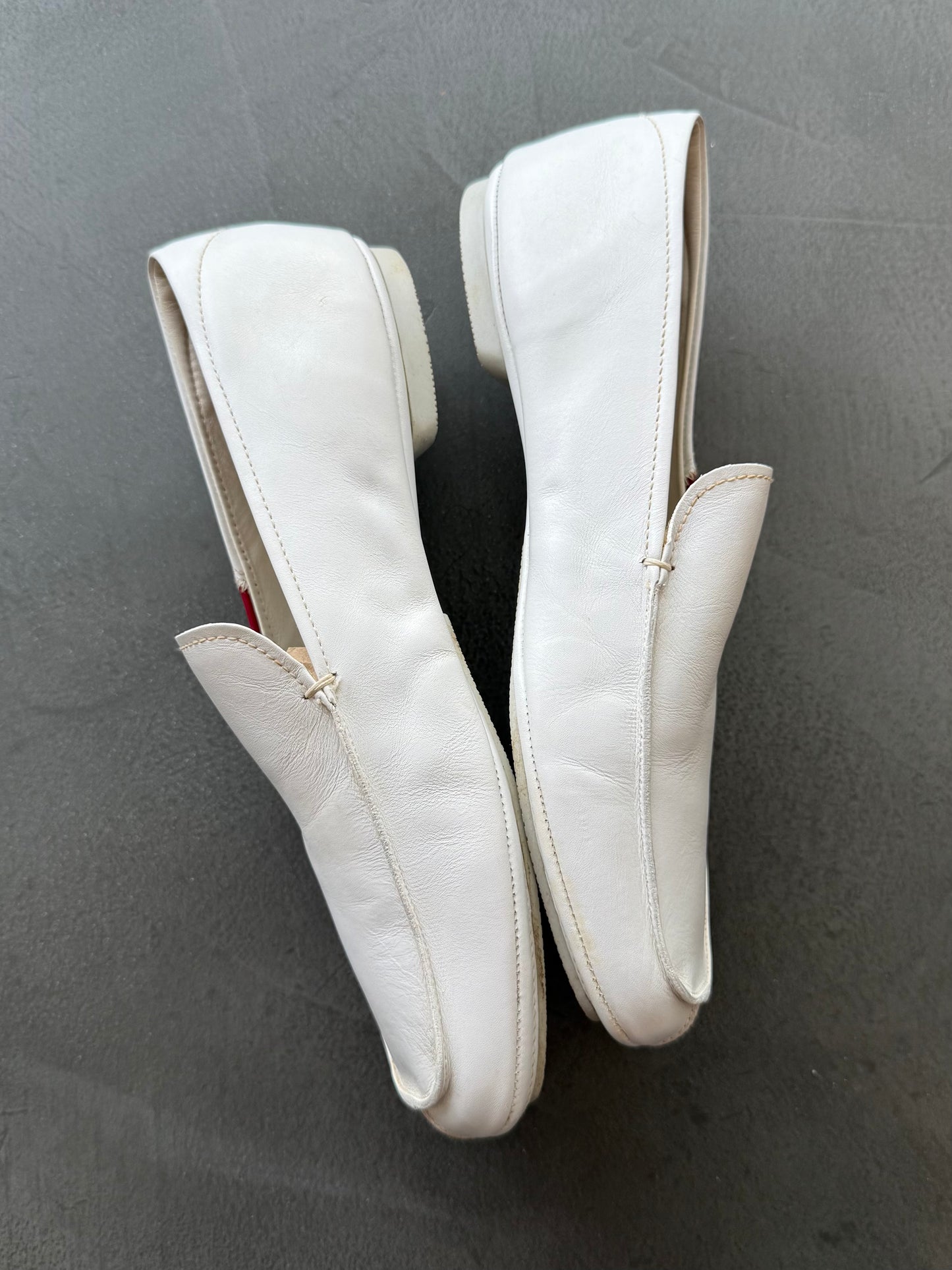 Prada Linea Rossa Leather Loafers
