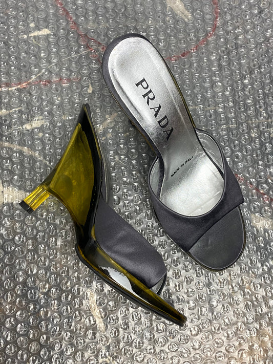SS 98 Prada Plexiglass Heels