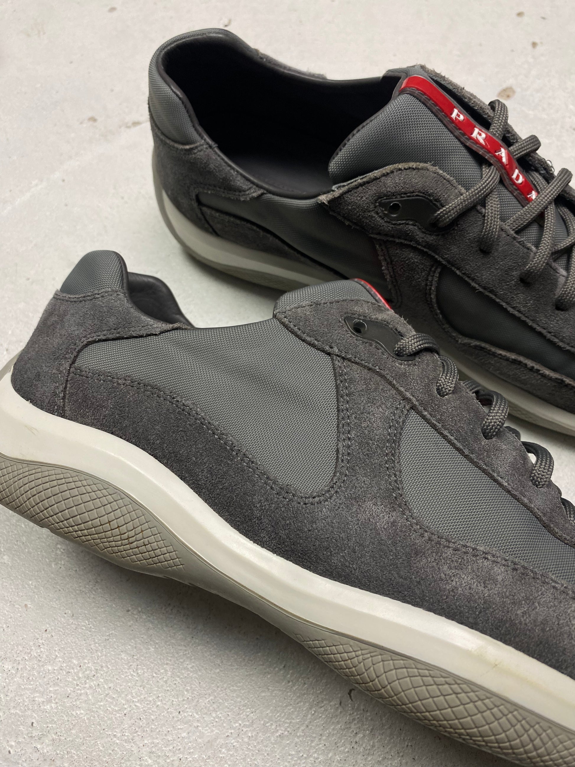 Prada Americas Cup Suede Trainers