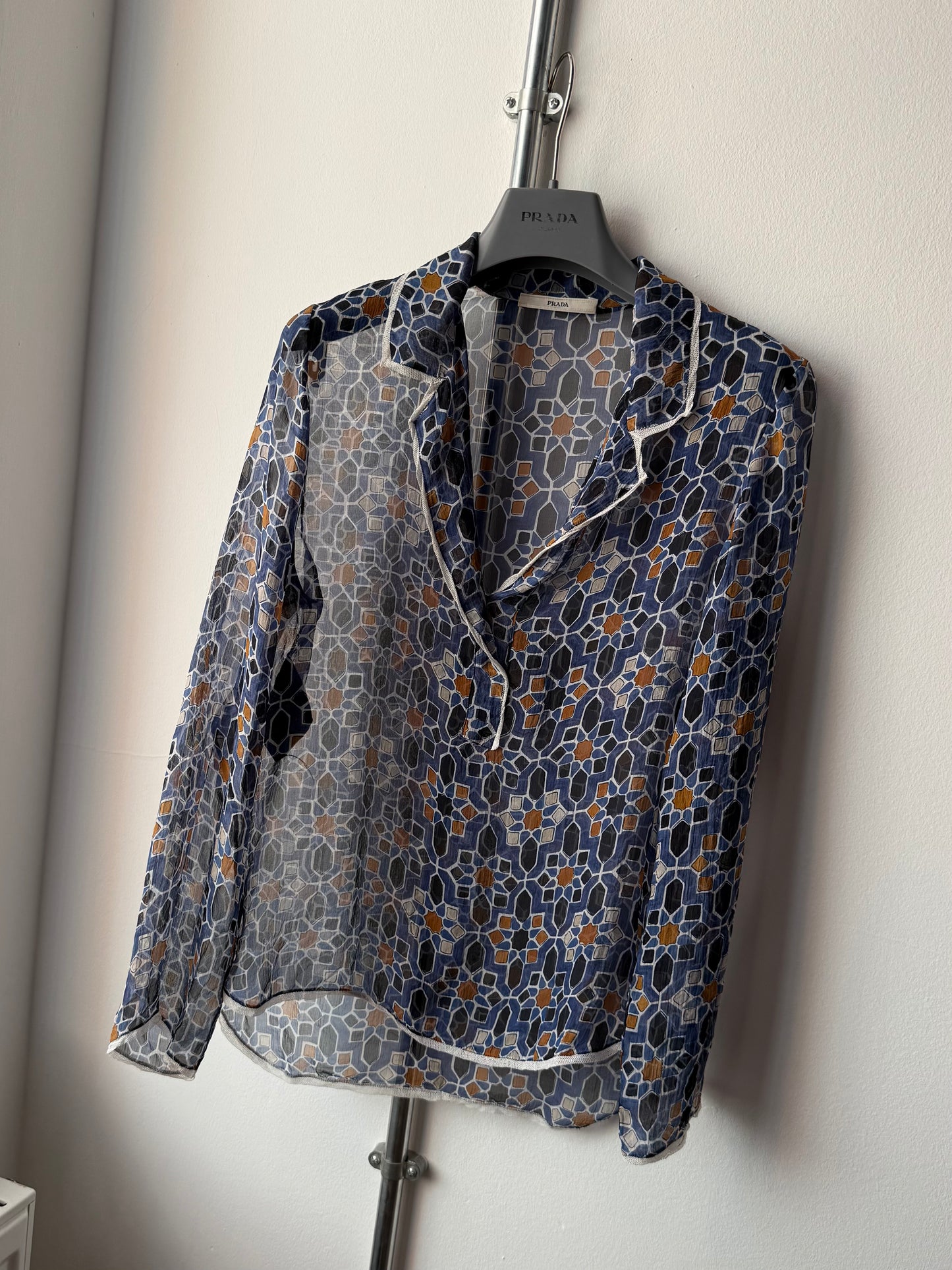 Prada Silk Pullover Shirt