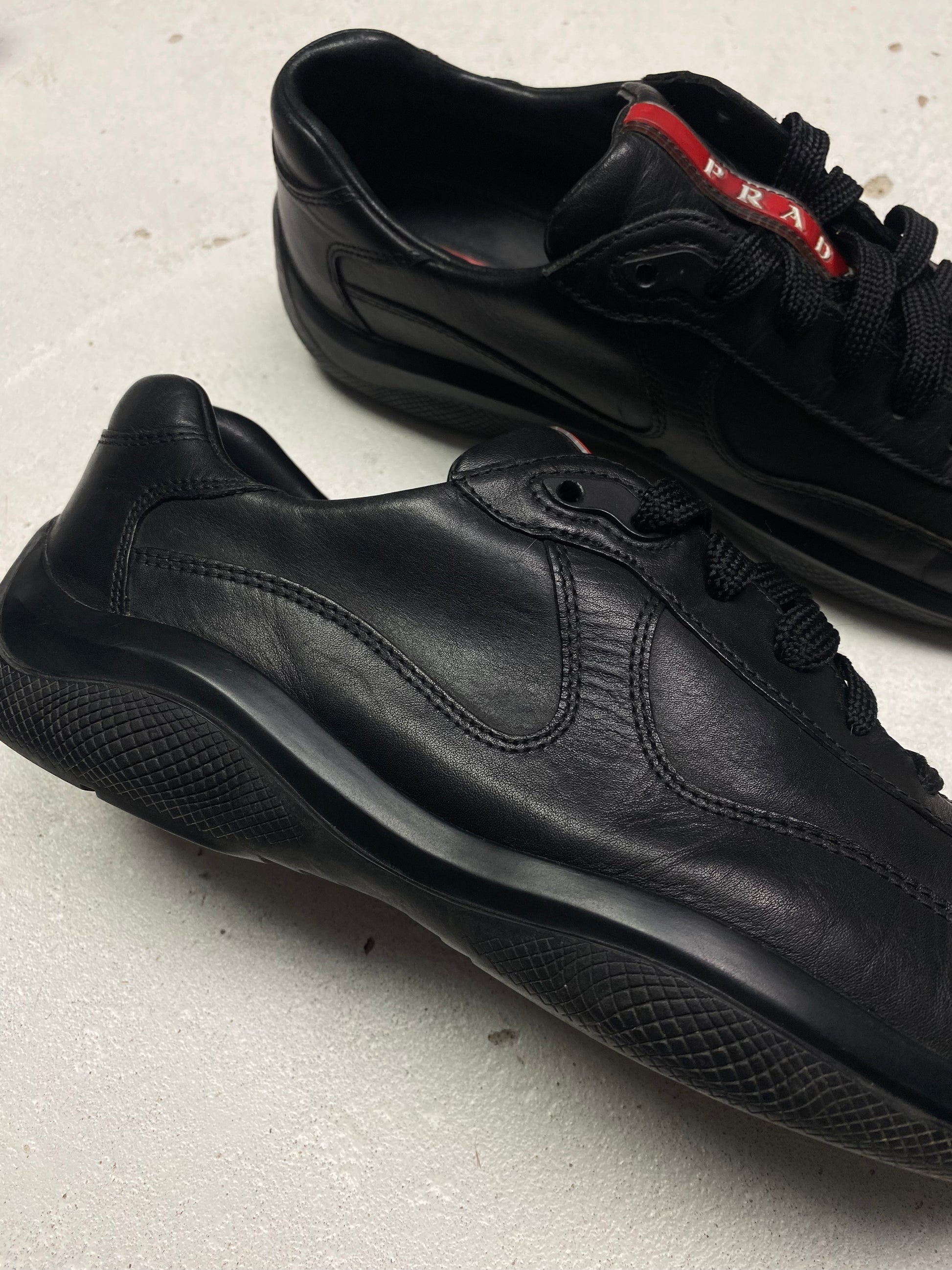 Prada Americas Cup Leather Trainers