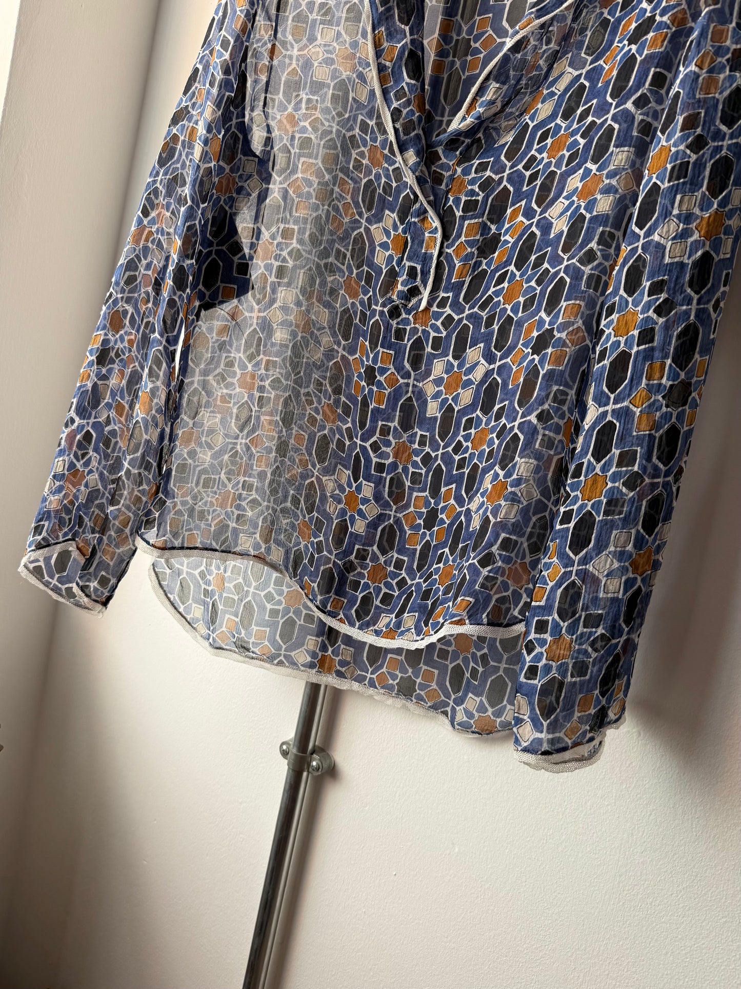 Prada Silk Pullover Shirt