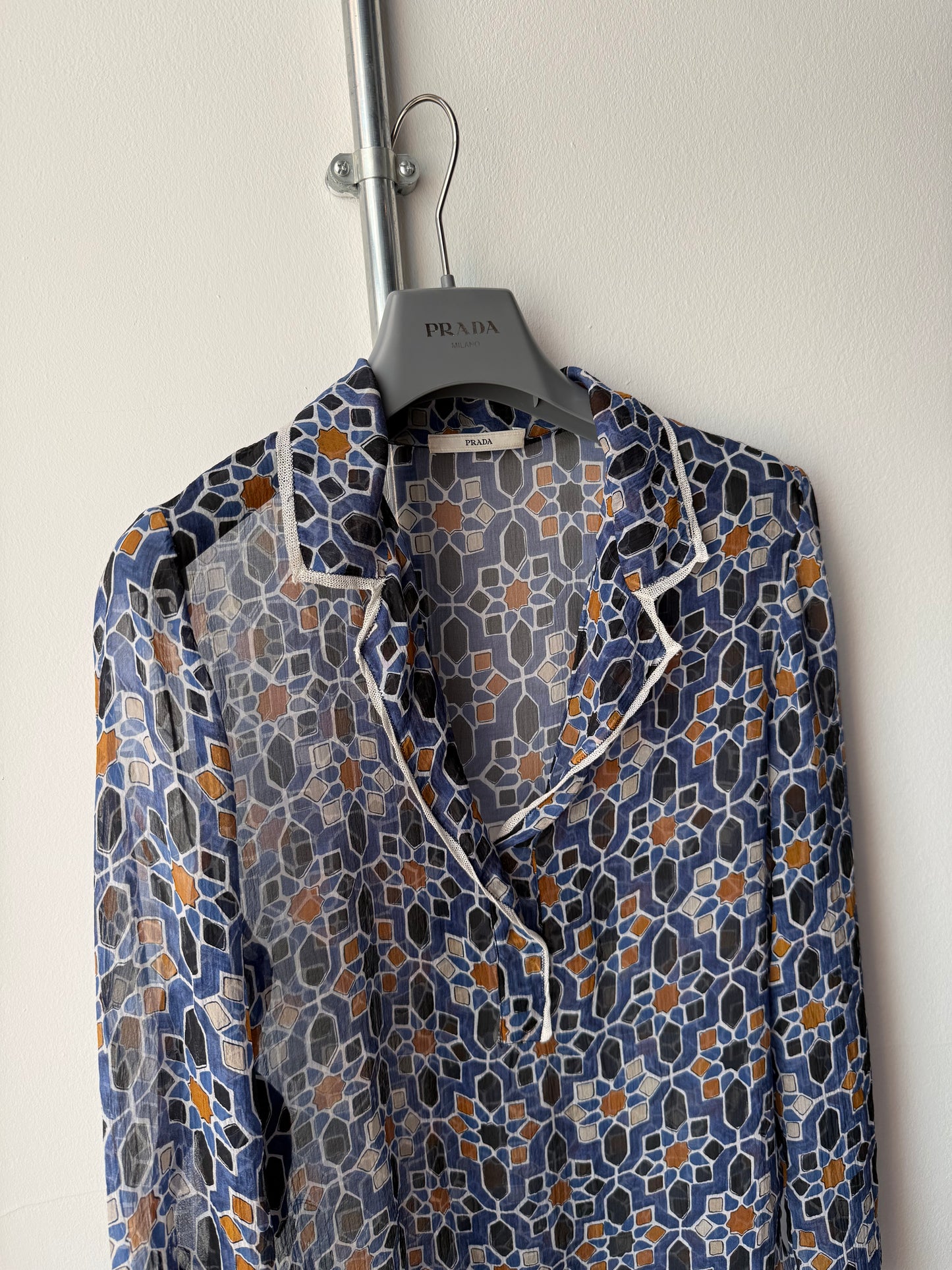 Prada Silk Pullover Shirt
