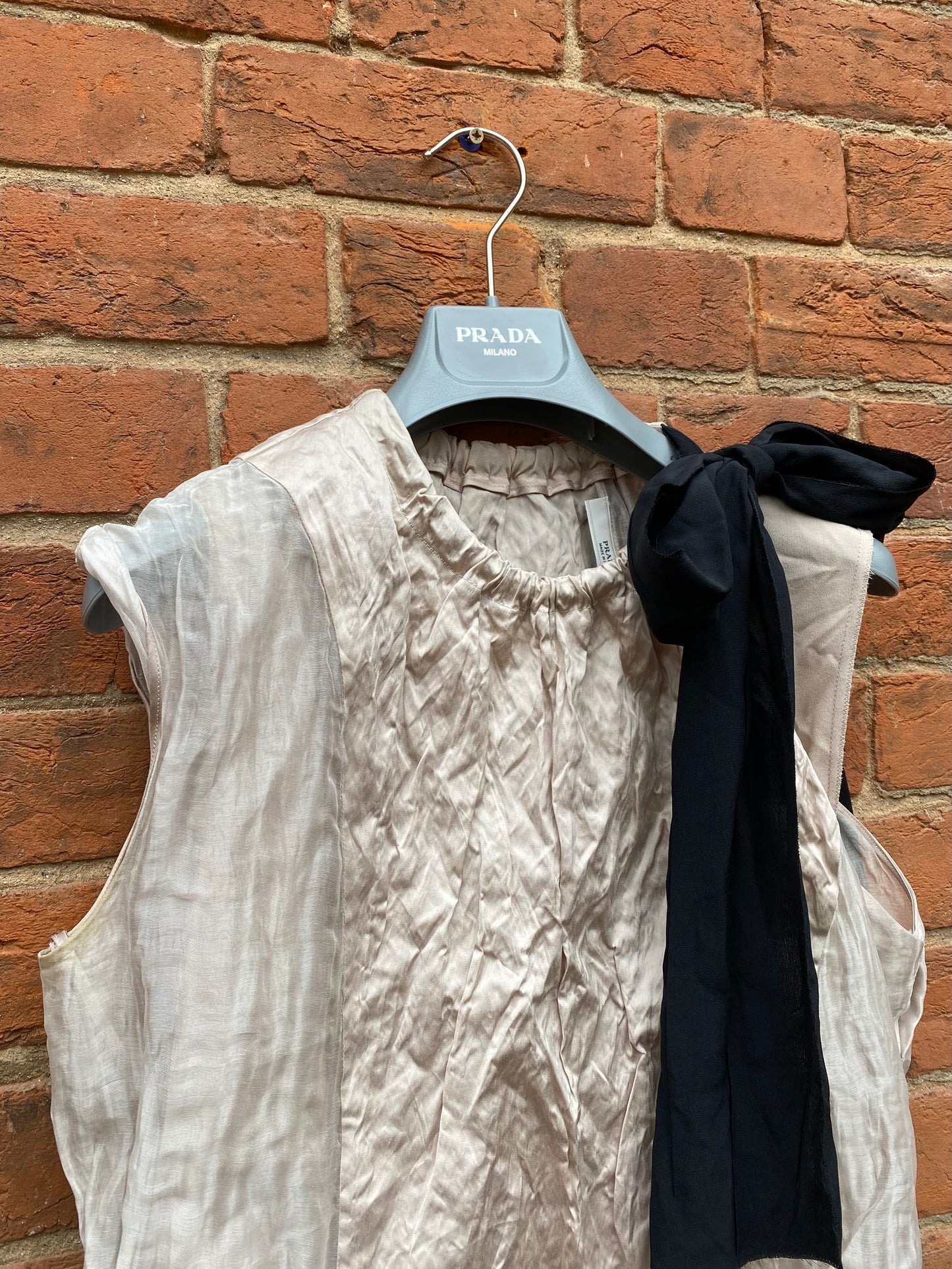 SS 09 Prada Silk Dual Layer Vest