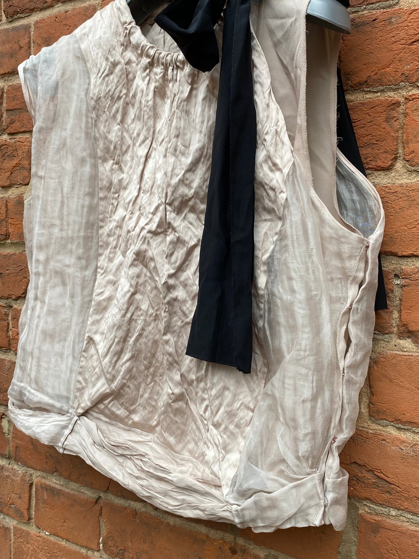 SS 09 Prada Silk Dual Layer Vest