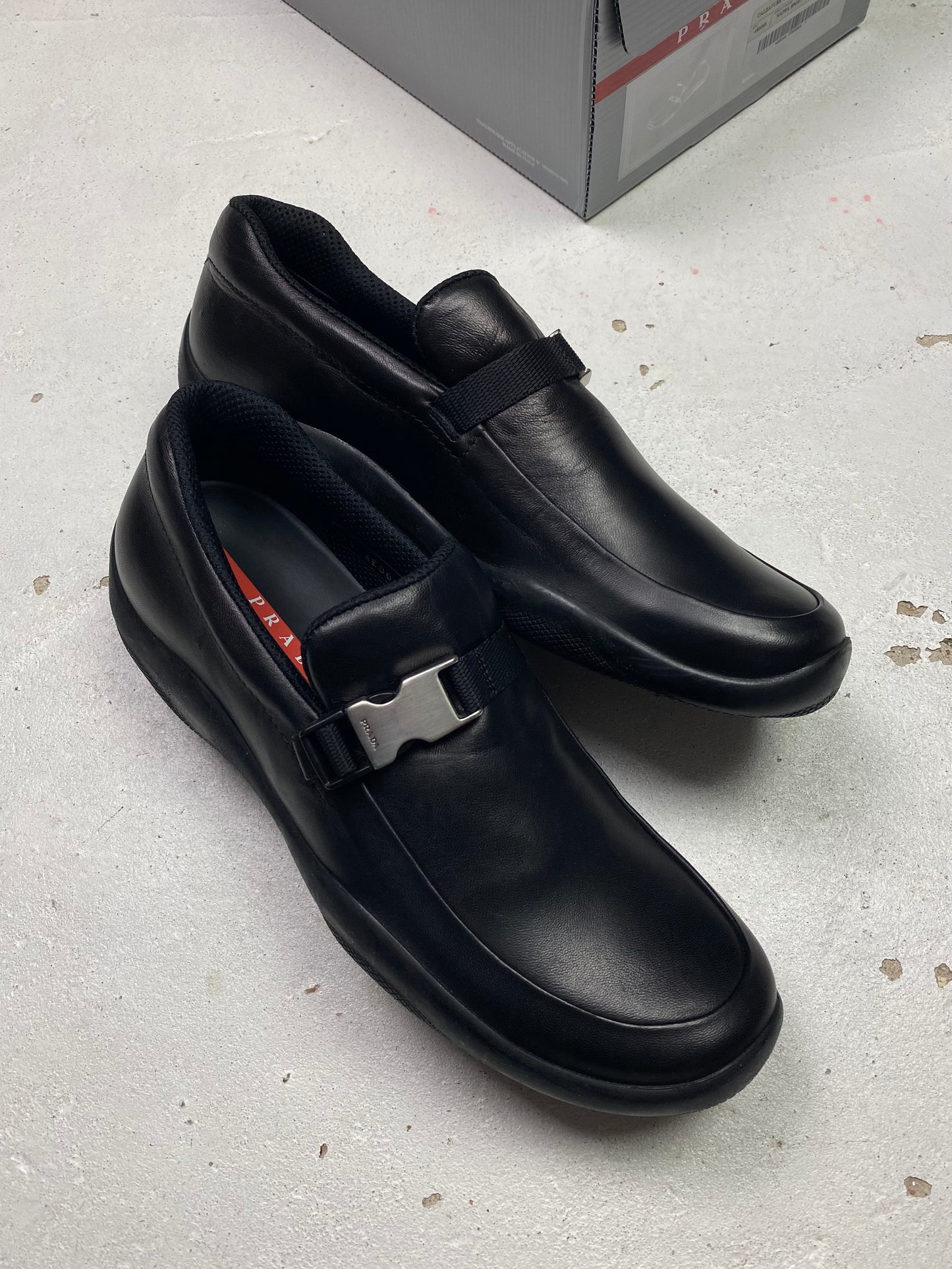 Prada Sport Leather Loafers