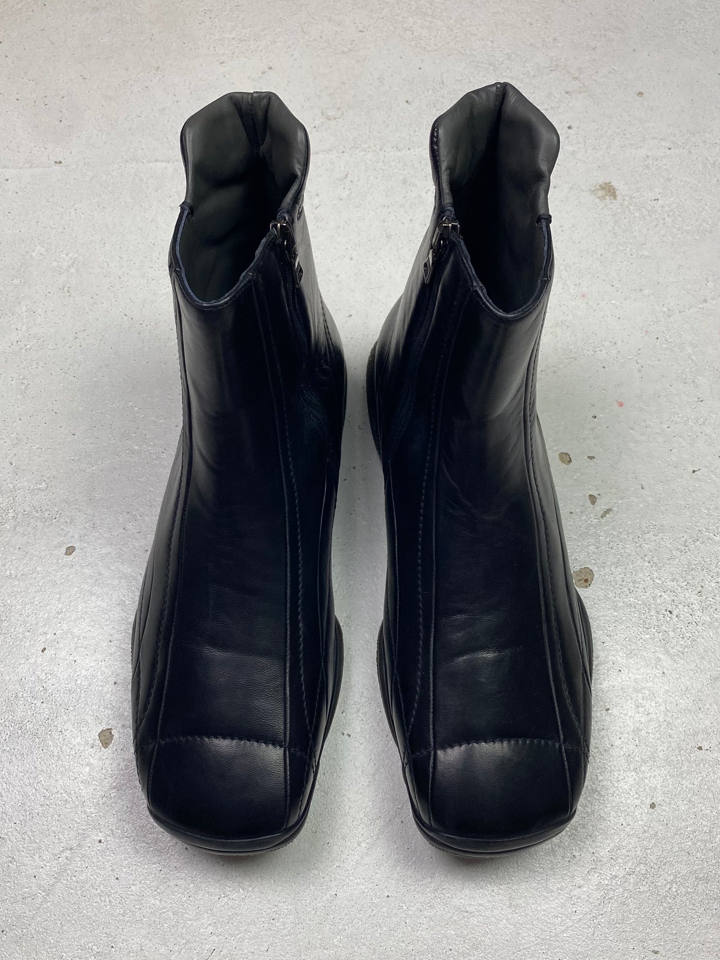 Prada Sport Leather Ankle Boots