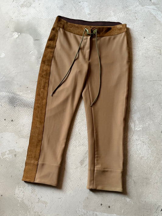 FW 99 Miu Miu Suede Panelled Capri