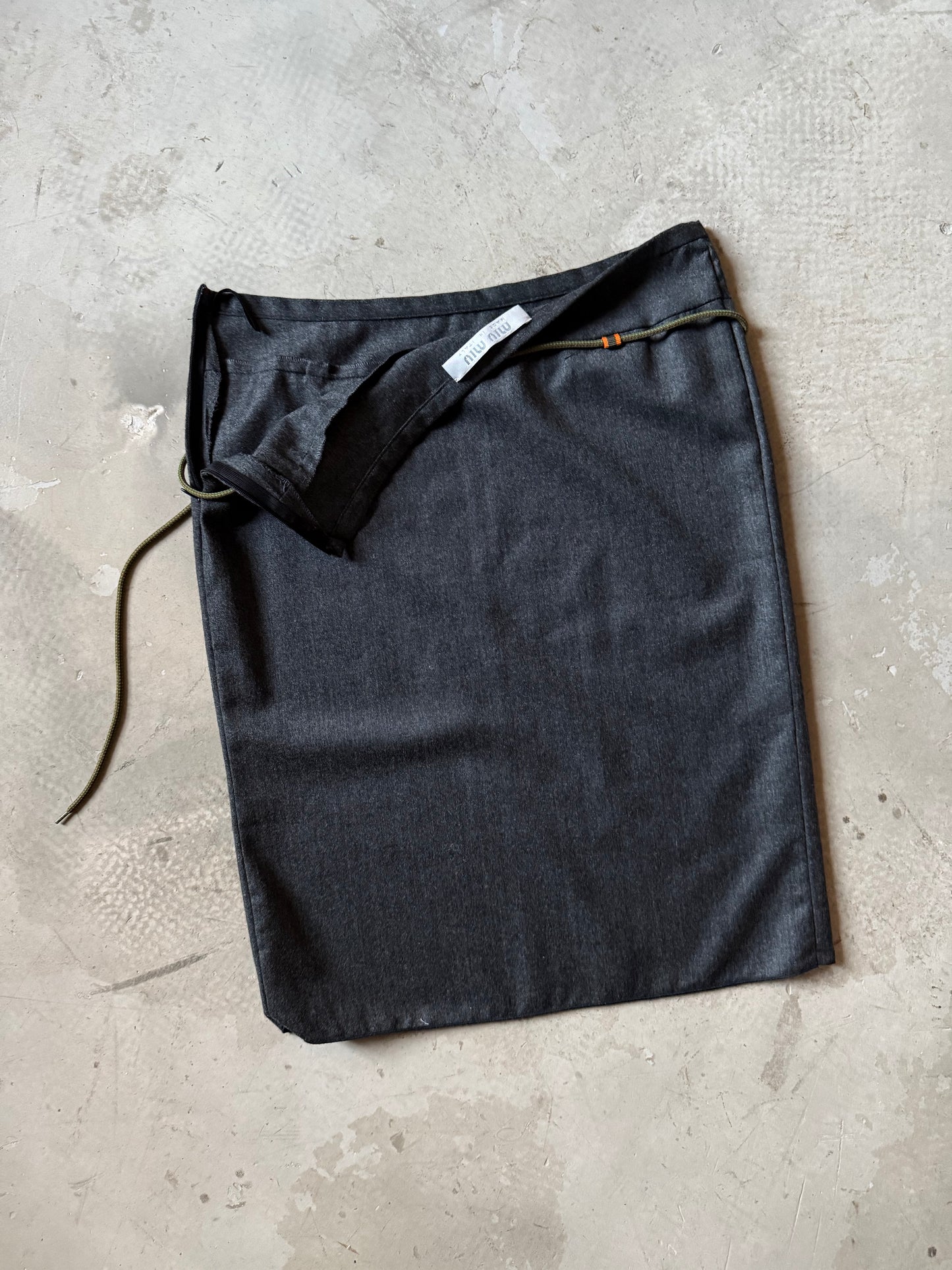 FW 99 Miu Miu Wool Skirt